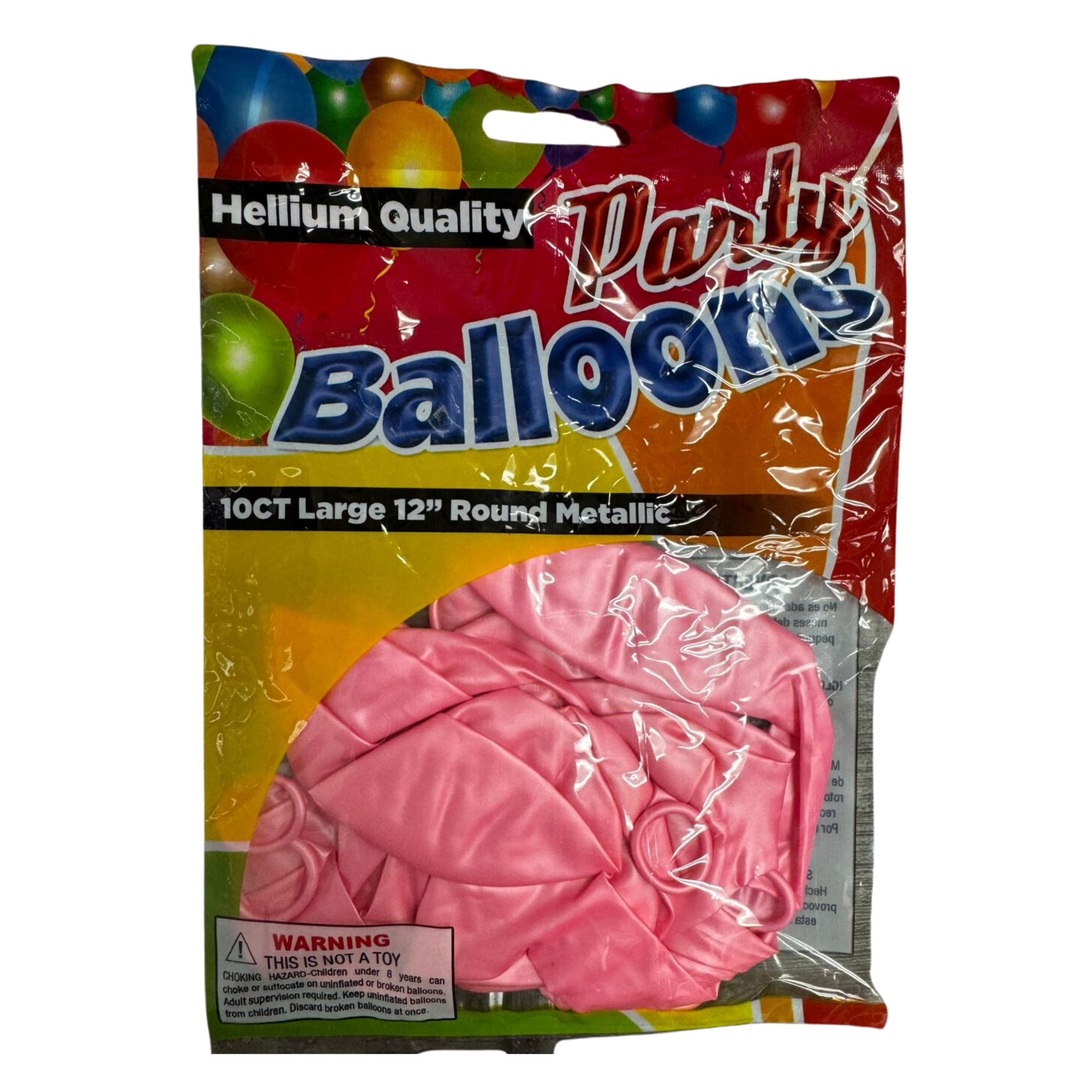 Balloons Pink Metallic 12/10ct