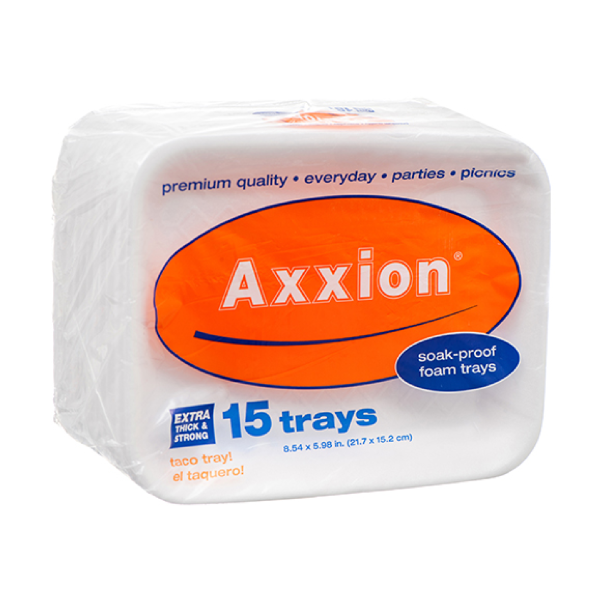 Axxion Foam Taco Trays 32/15ct