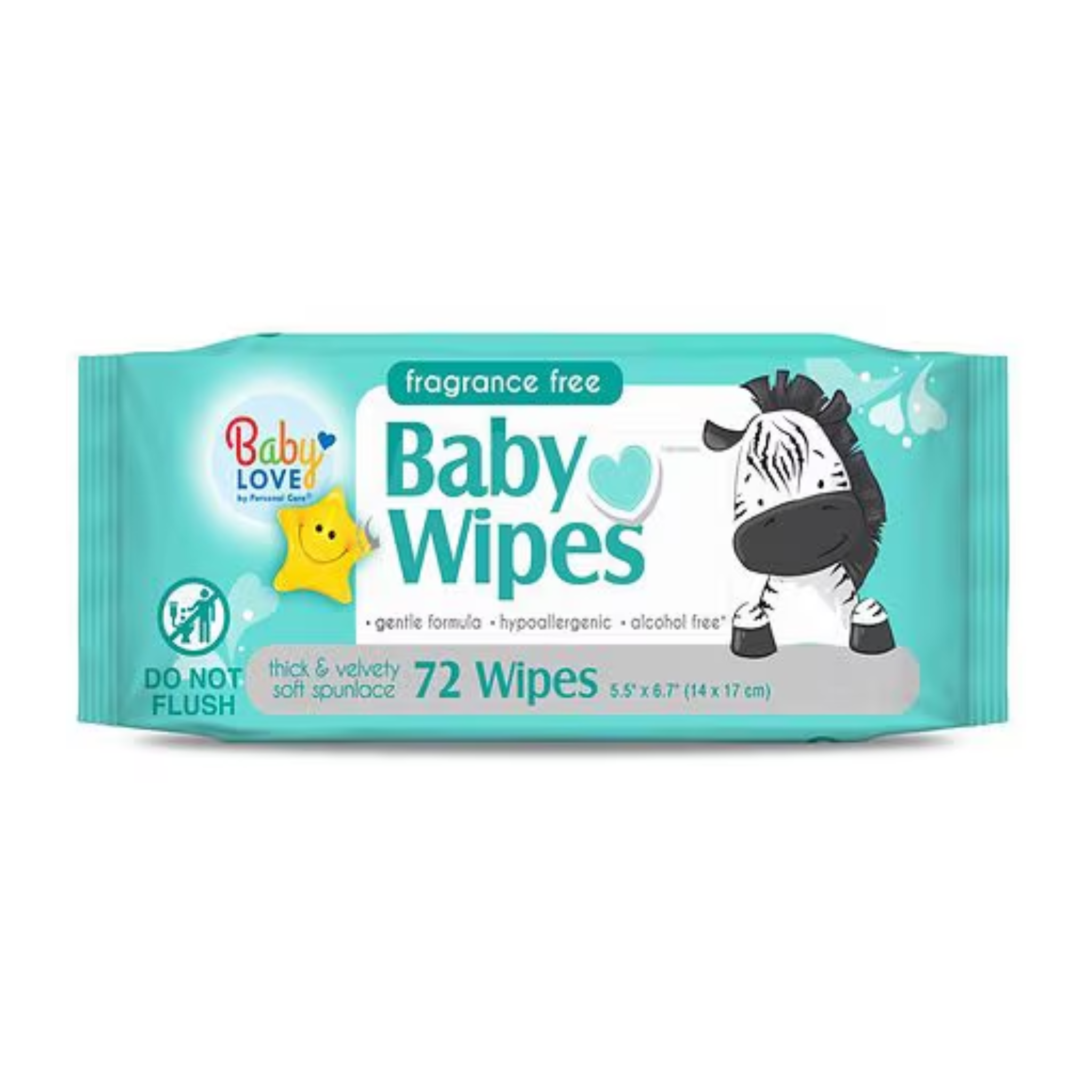 Baby Love Baby Wipes Unscented 12/72ct