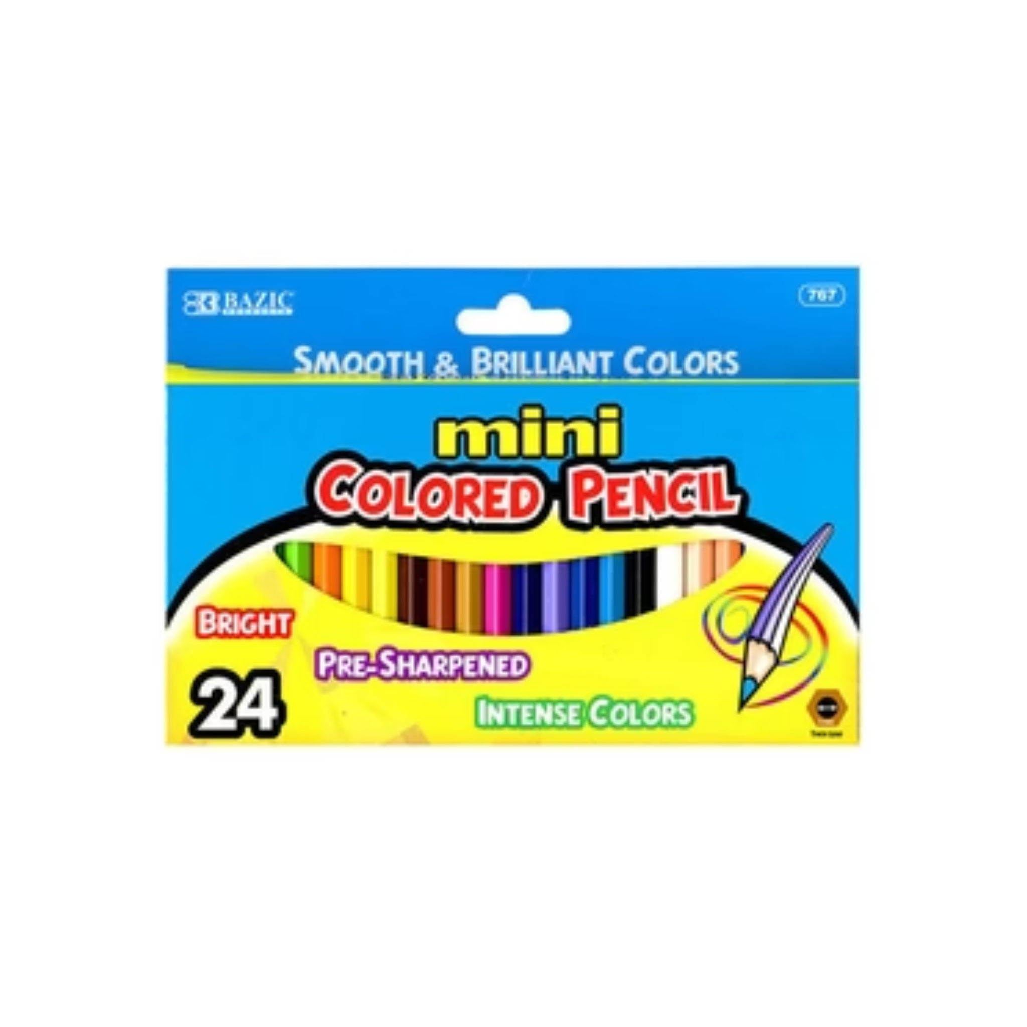 Bazic Bright Mini Colored Pencil 12/1ct