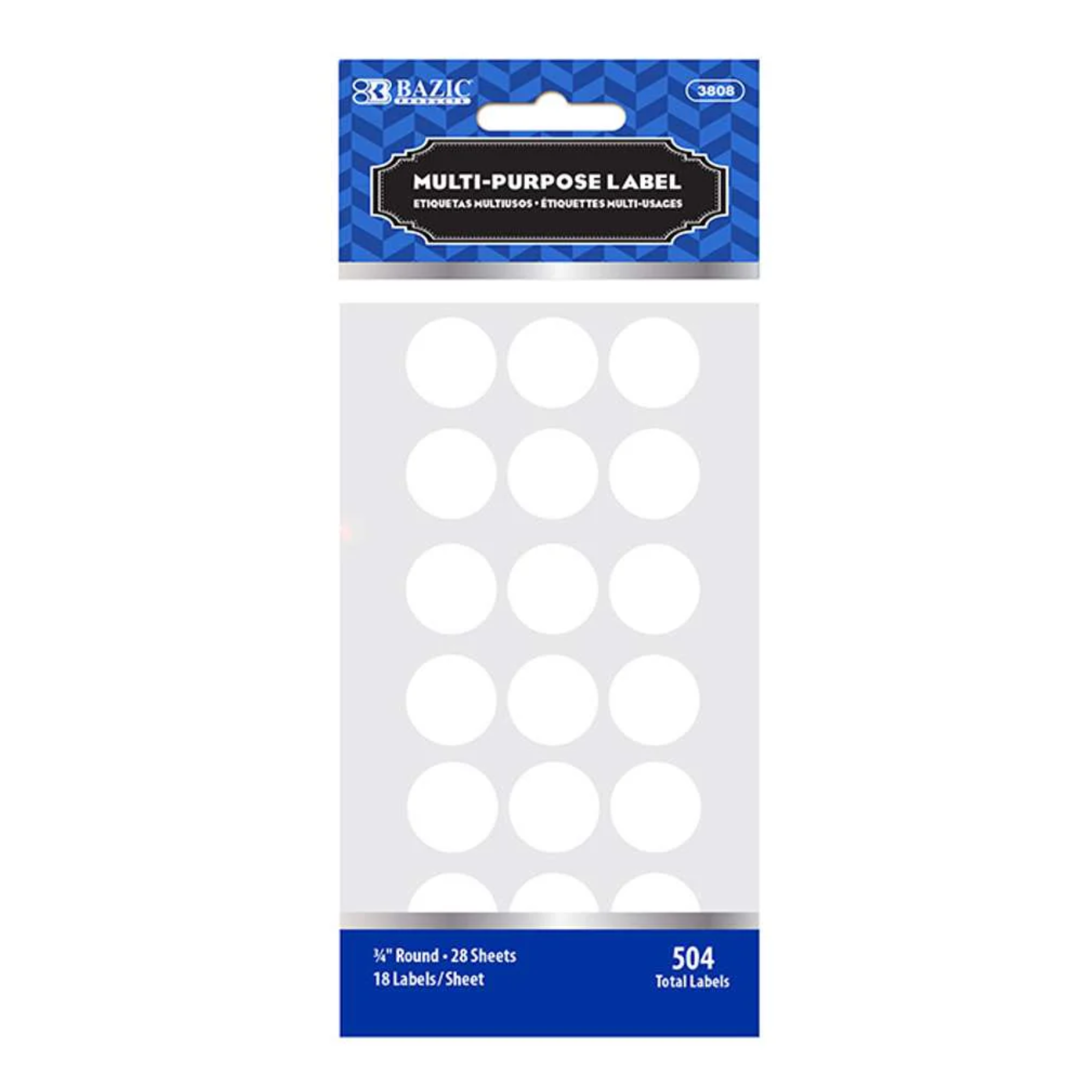 Bazic White Round Multi-Purpose 12/1ct