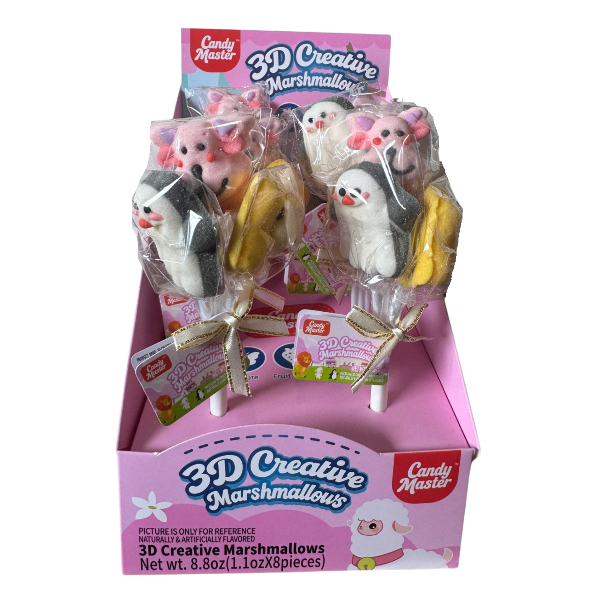 Candy Master Marshmallow 3D Animal 8/1ct