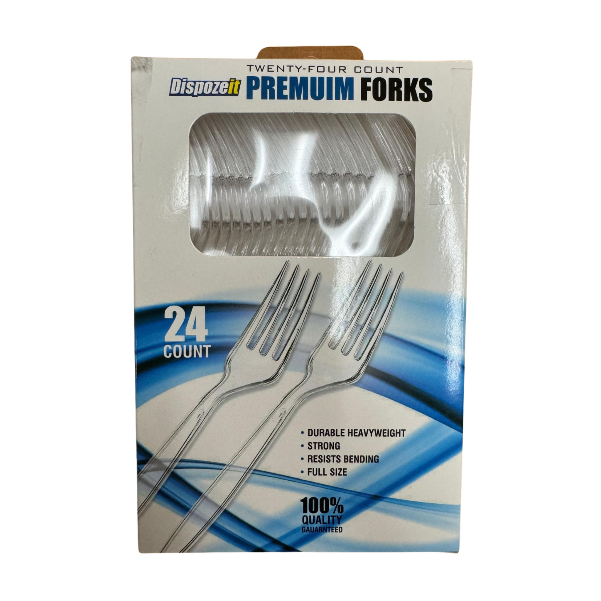 DispozeIt Clear Forks 12/24ct