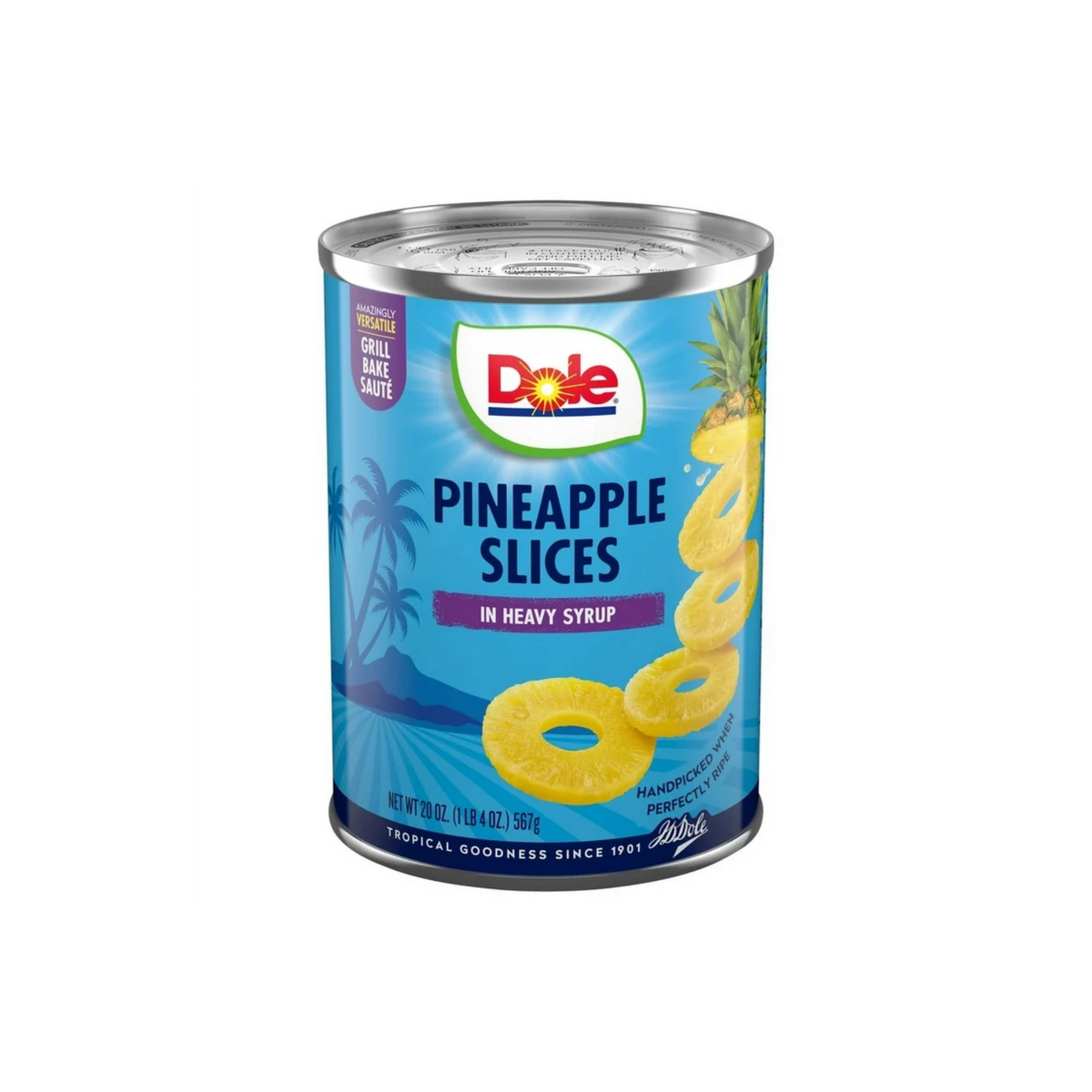 Rodajas de piña Dole en jugo 12/20oz