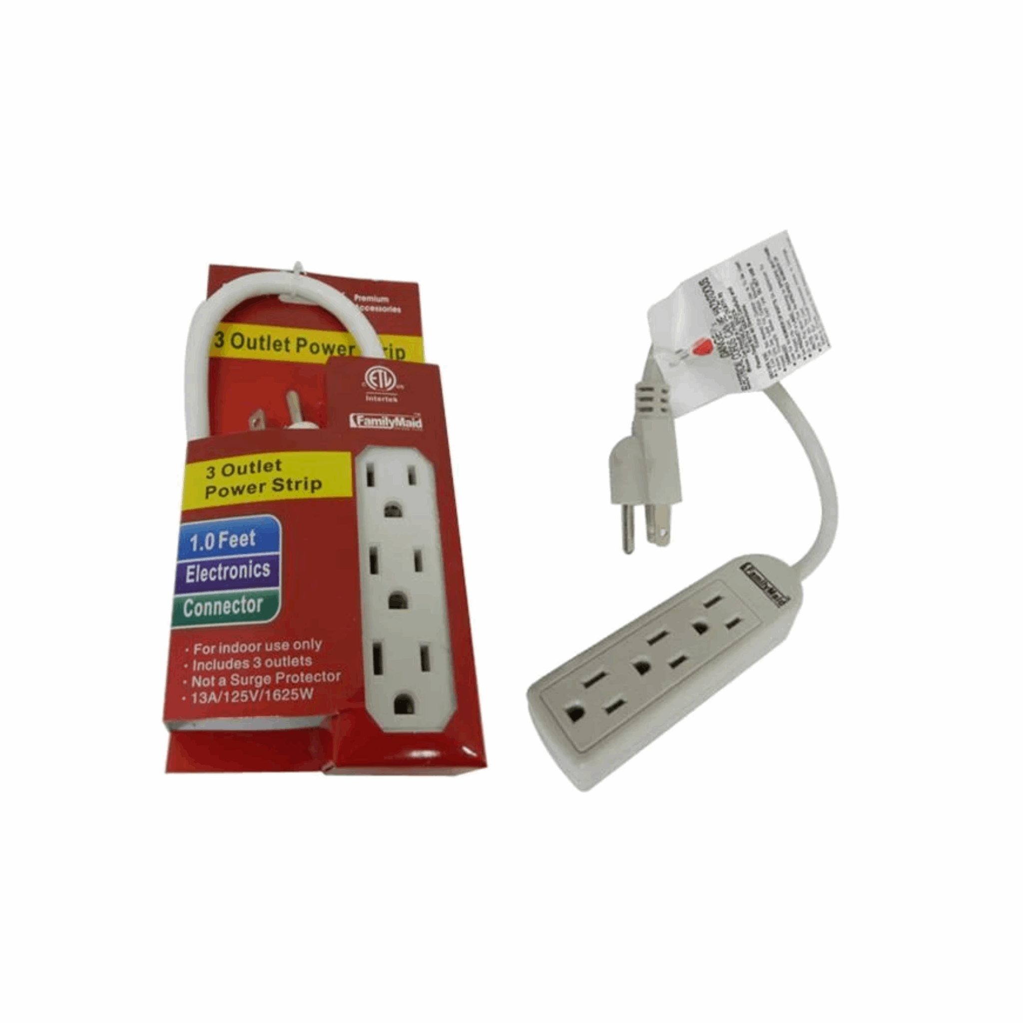 FamilyMaid 3-Outlet Power 12ct