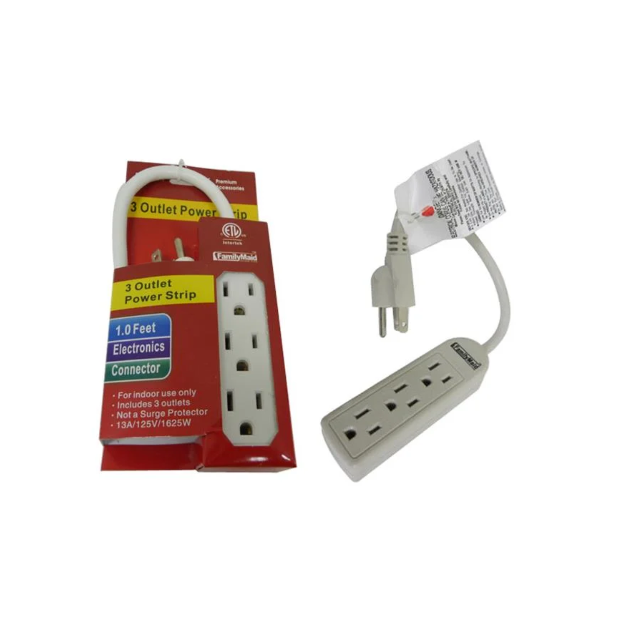 FamilyMaid 3-Outlet Power 12ct