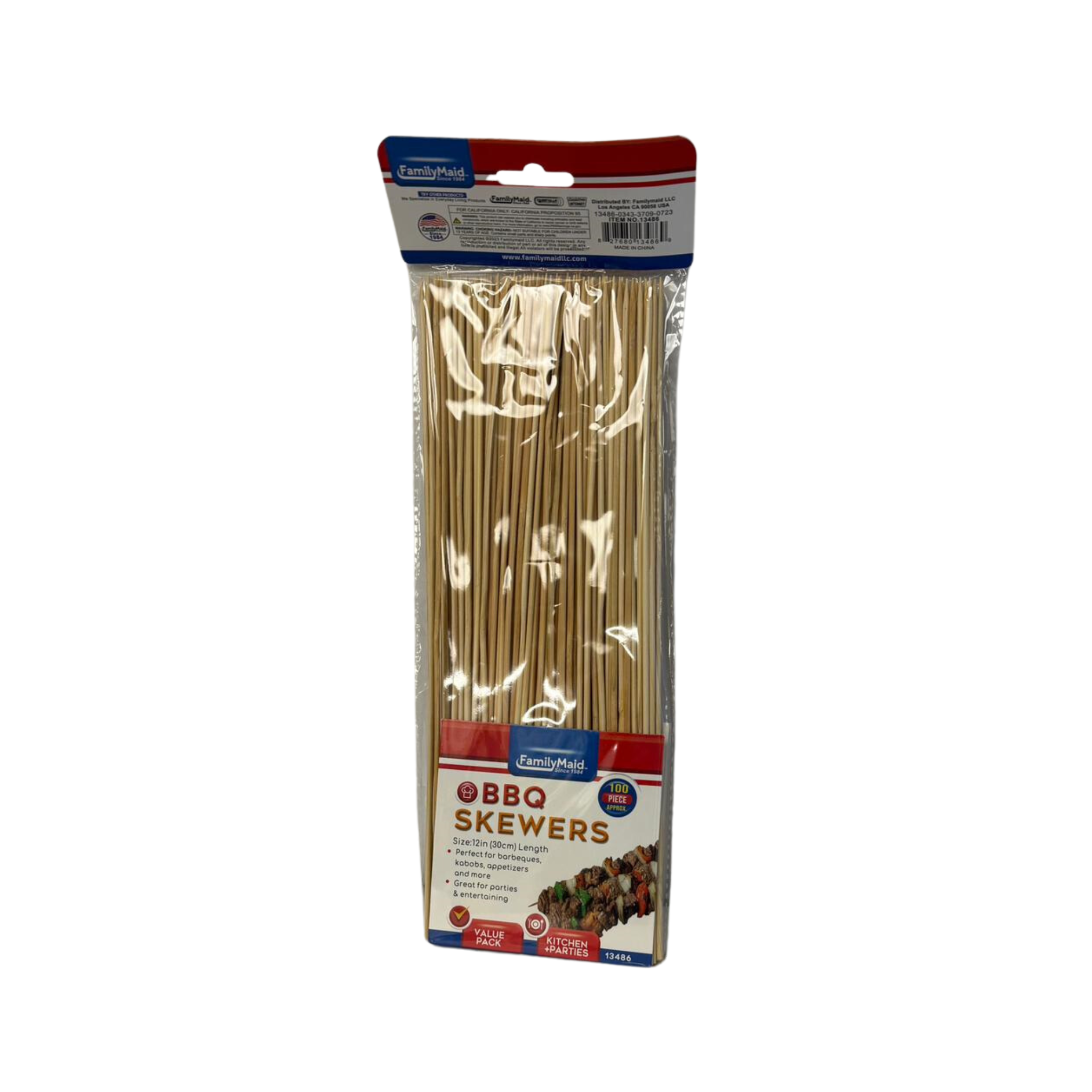 FamilyMaid BBQ Skewers 12/100ct/12in