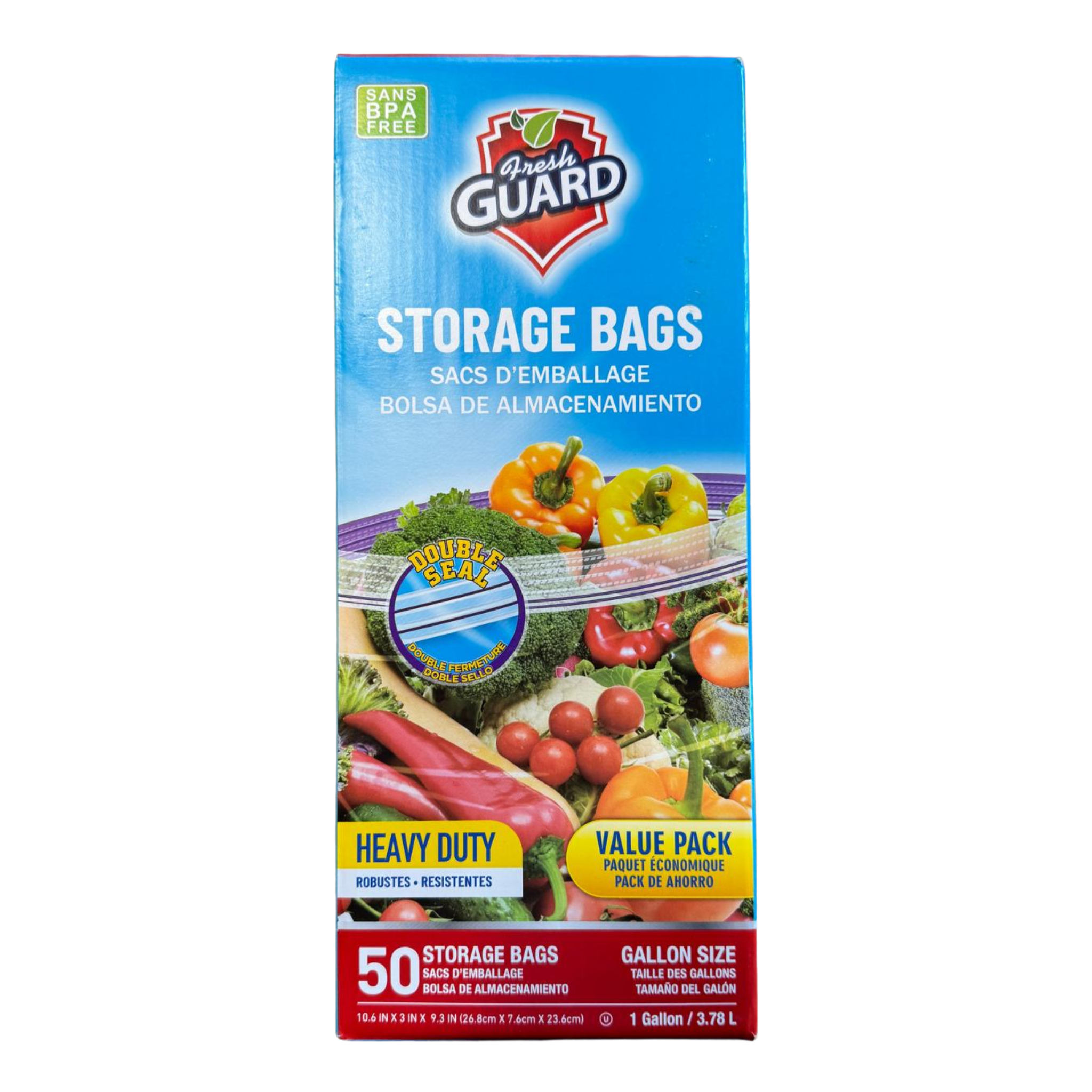 FreshGuard Storage Bags 1/50ct/1 Gal