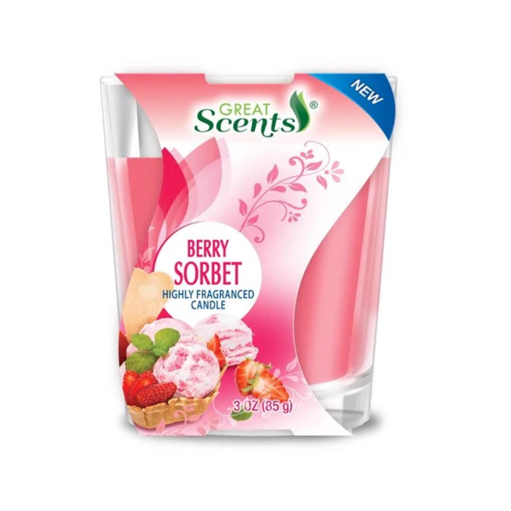Great Scents Candle Berry Sorbet 12/3oz