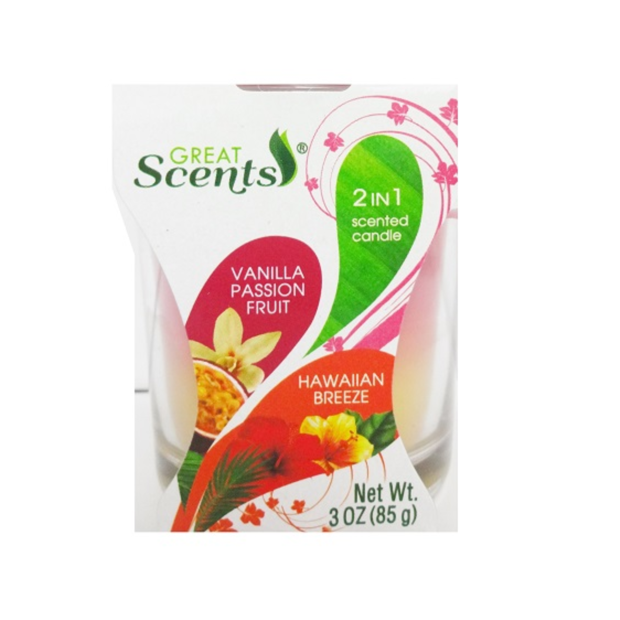 Great Scents Candle Vanilla Hawaiian 12/3oz