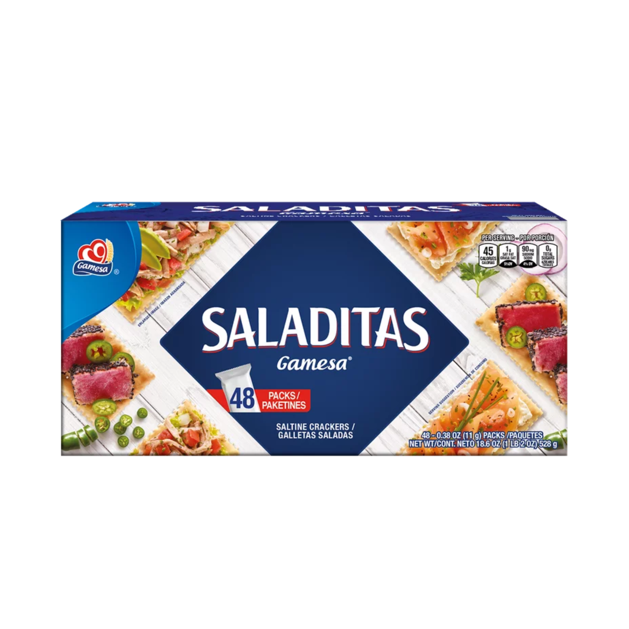 Gamesa Saladitas Crackers 12/48ct
