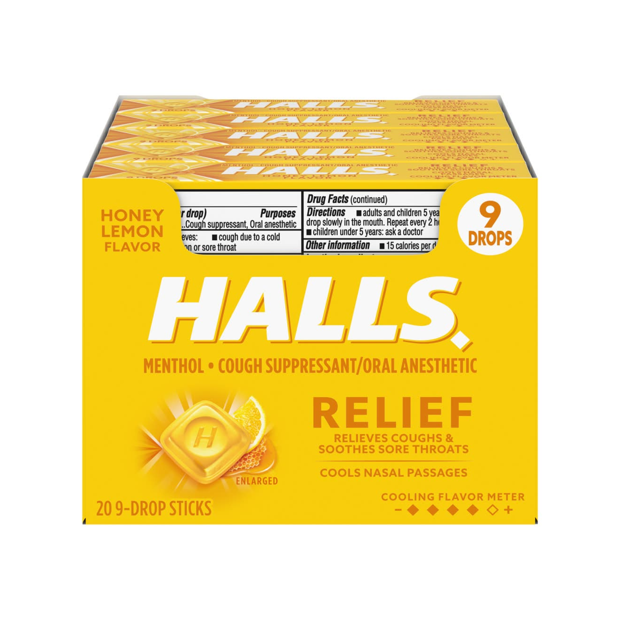 Halls Honey & Lemon Flavor 20ct