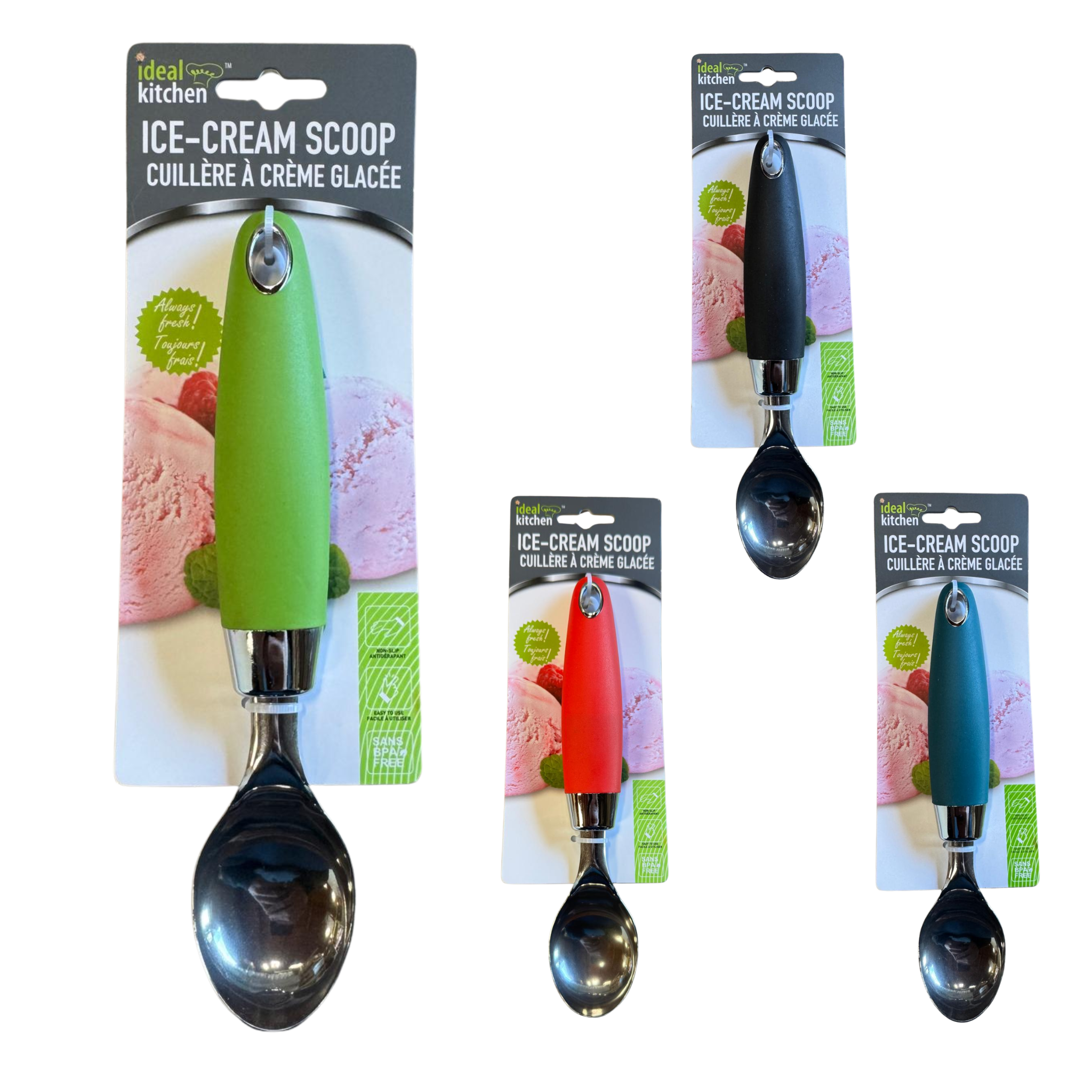 Ideal Kitchen Ice Cream Scoop 6/1ct