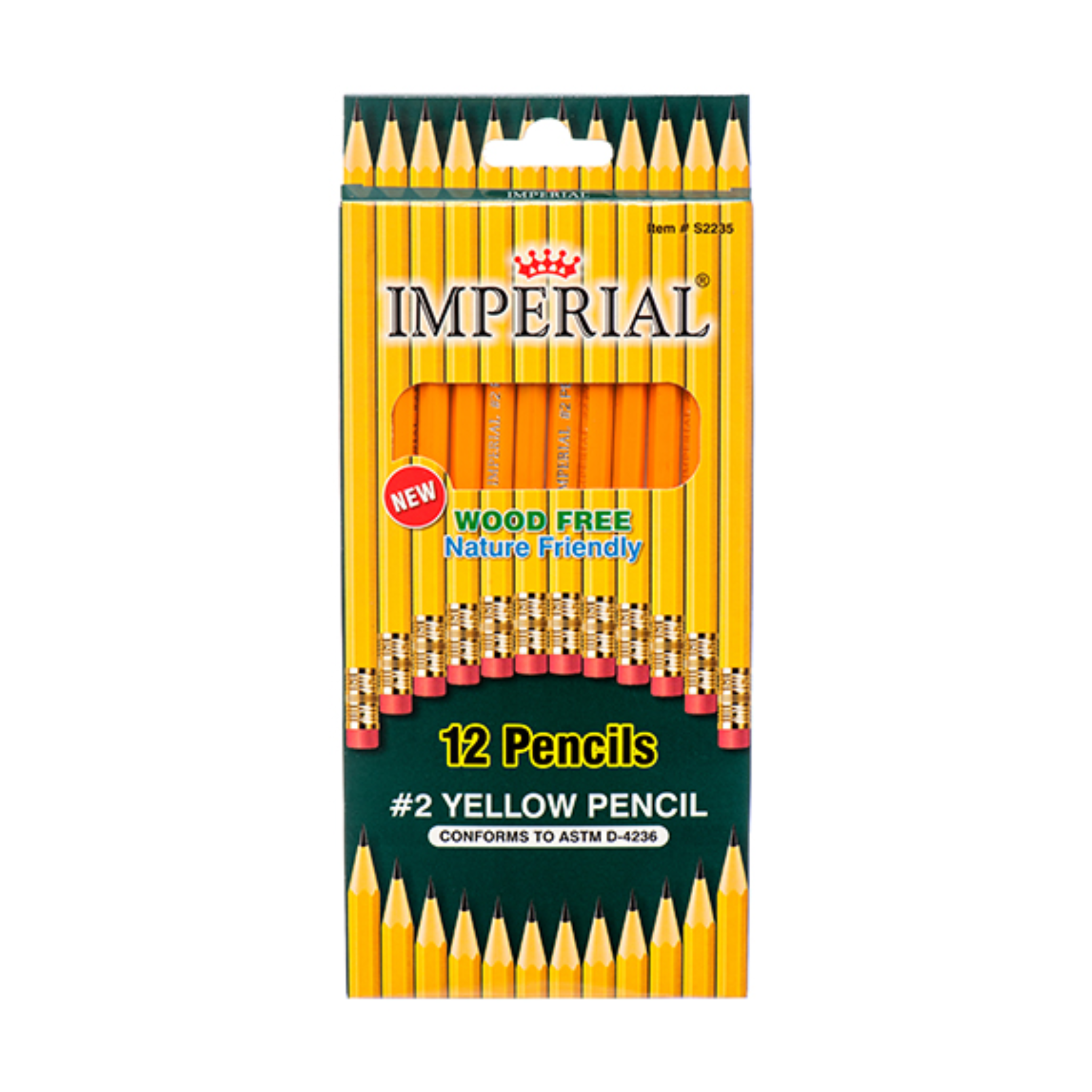 Imperial Yellow Pencil No.2 12/1ct