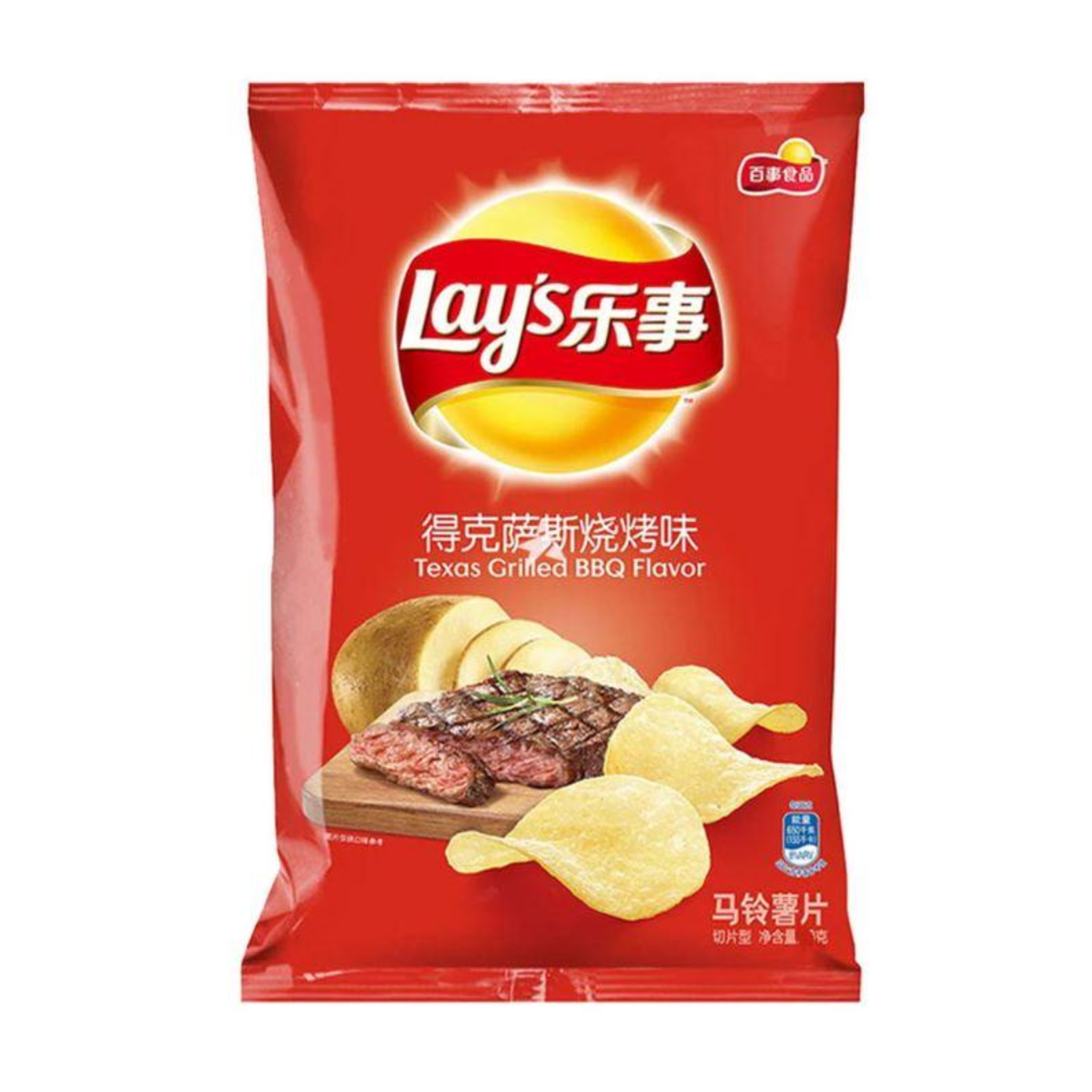 Lays Potato Chips Texas Grilled BBQ 22/70g