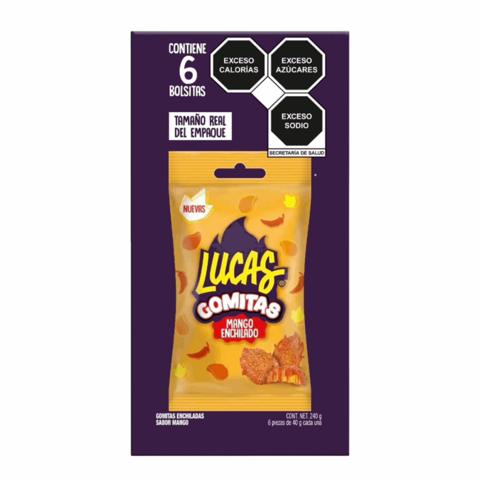 Lucas Gummies Mango 6/1.41oz