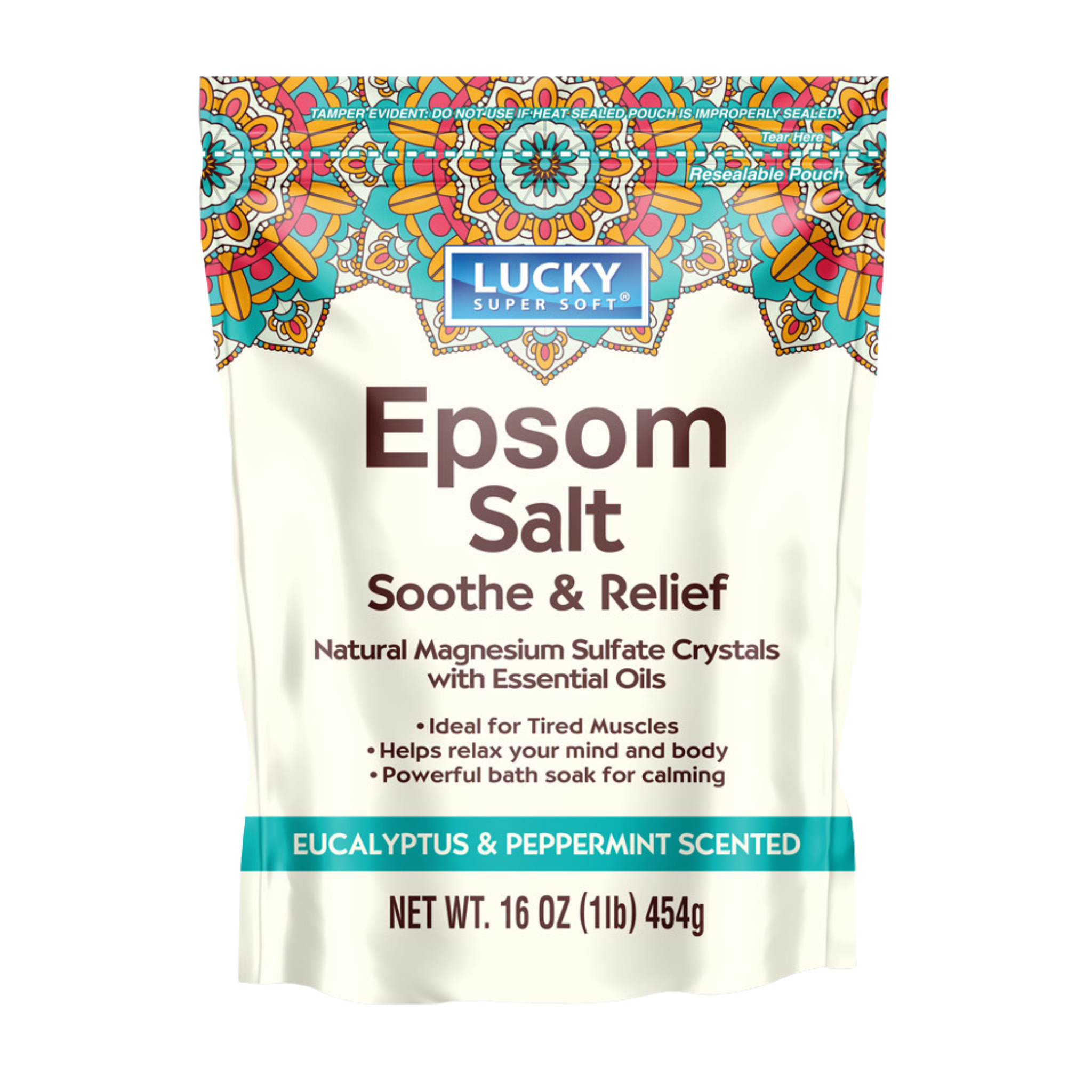 Lucky Epsom Salt Eucalyptus & Mint 12/16oz