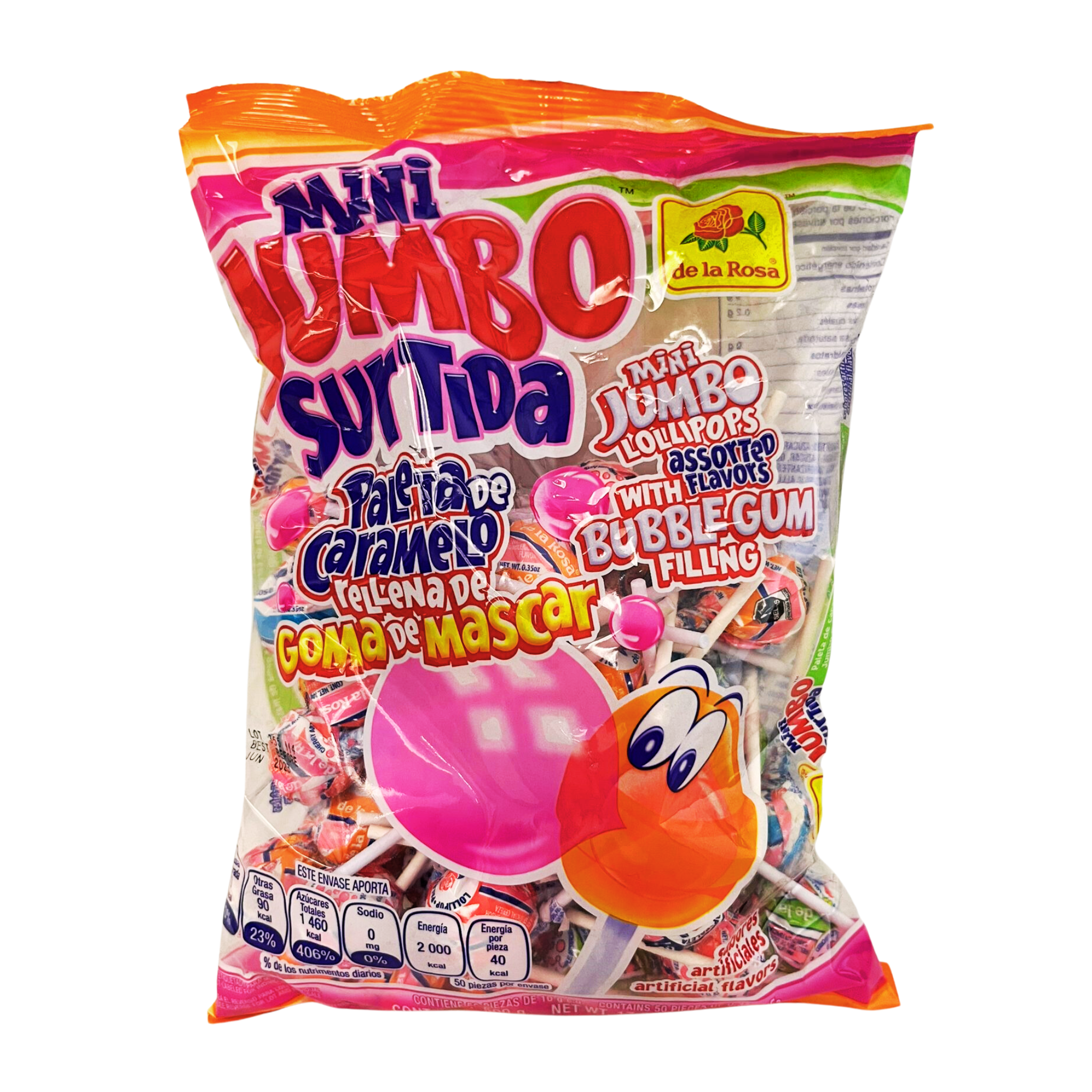 DLR Mini Jumbo Surtida Lollipop 500g