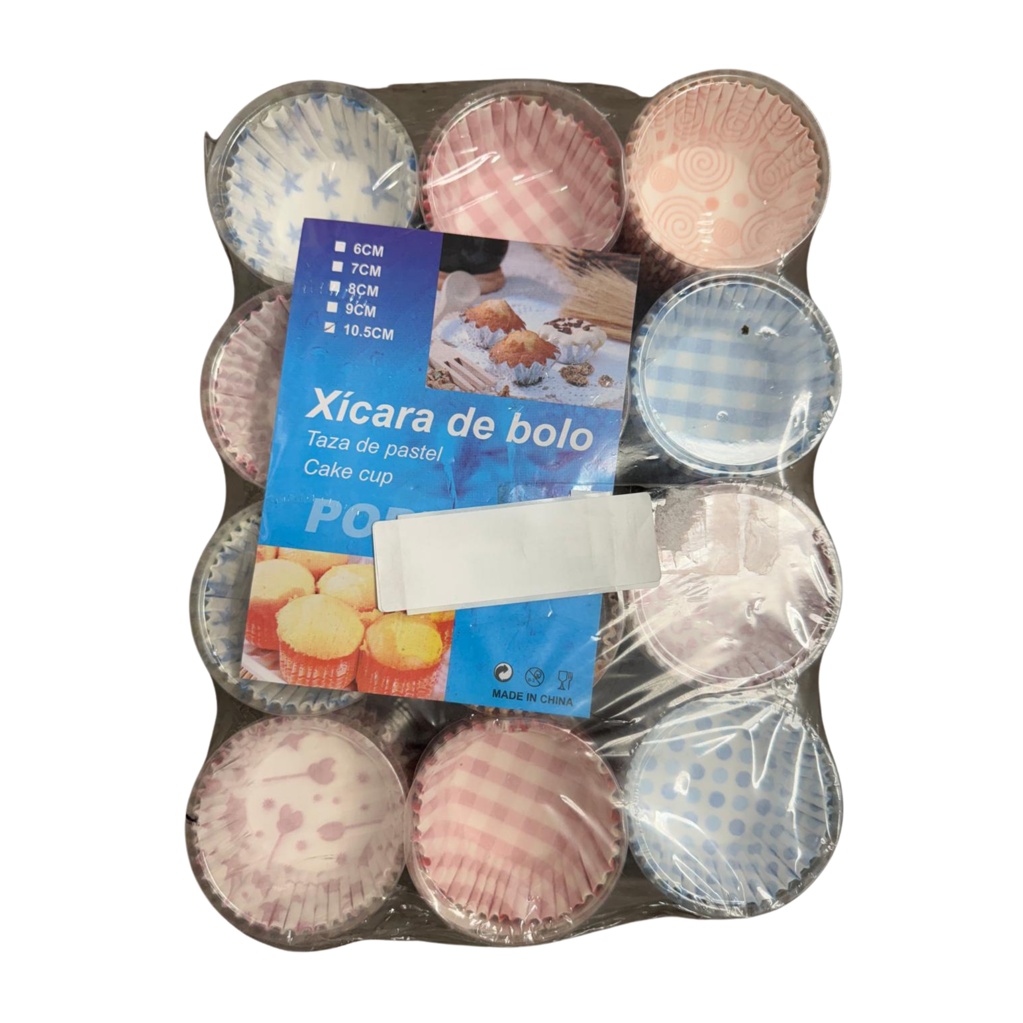 Muffin Baking Cups Mixed Style 4.1" 600ct