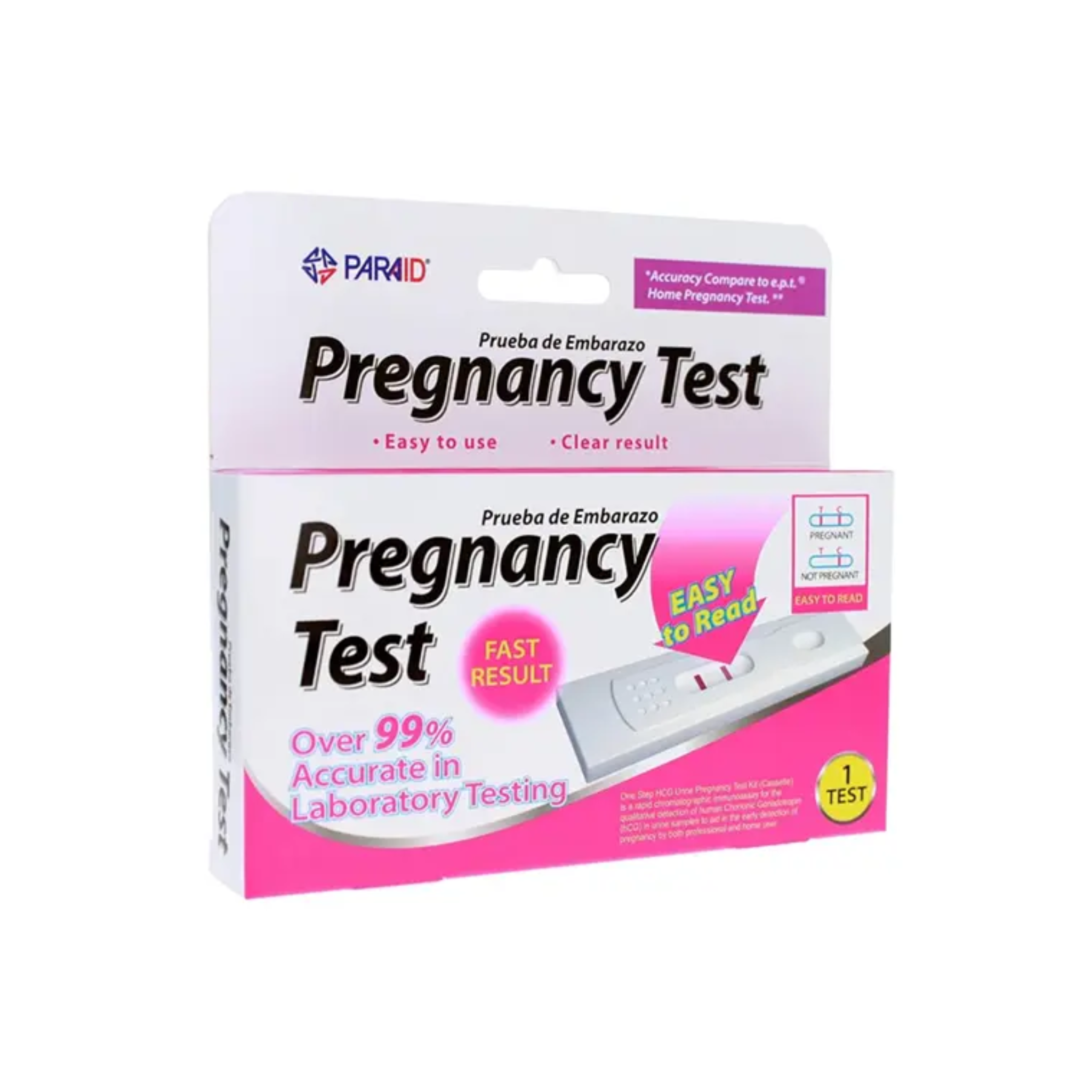 Paraid Pregnancy Test Cassette 12/1ct