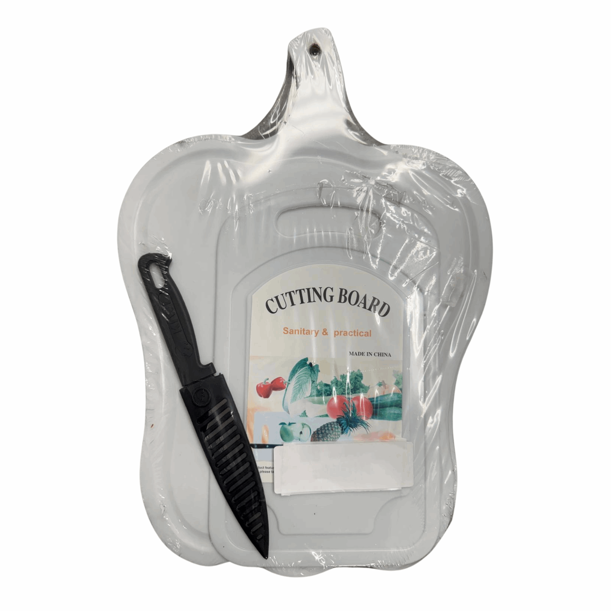 Plastic Cutting Board Apple 12/1ct