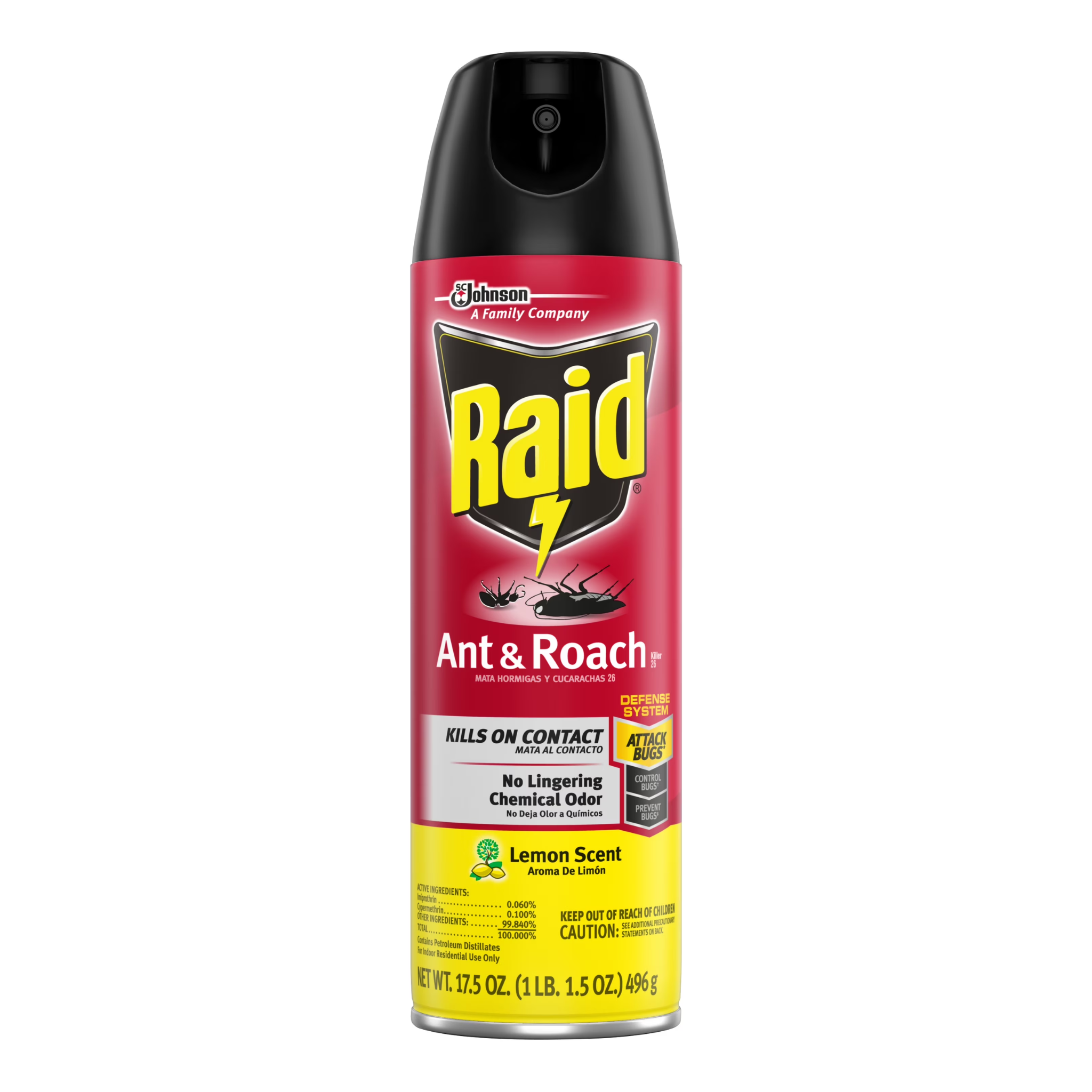 Raid Ant & Roach Lemon 12/17.5oz