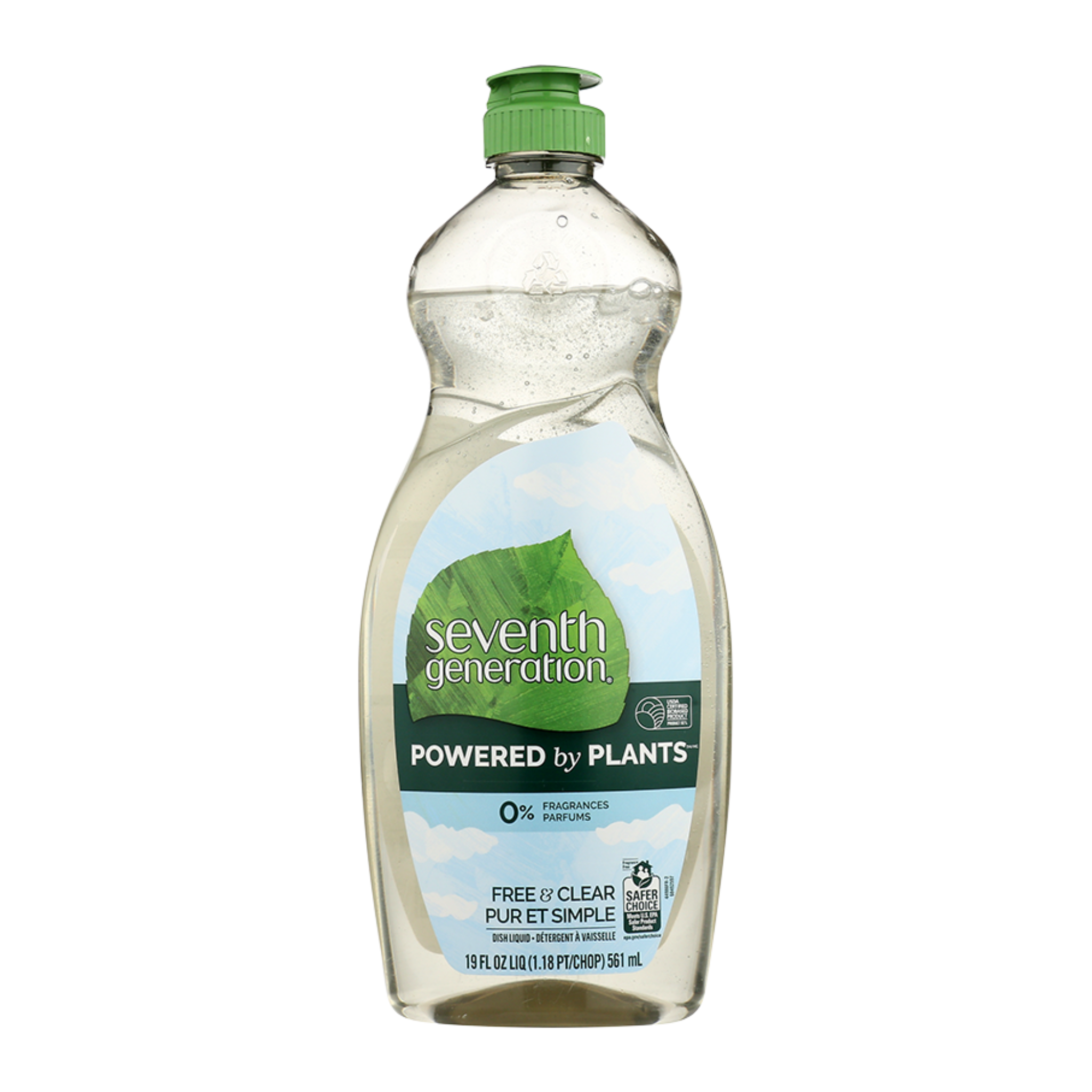 Seventh Generation Free & Clear Dish Liquid 12/19oz