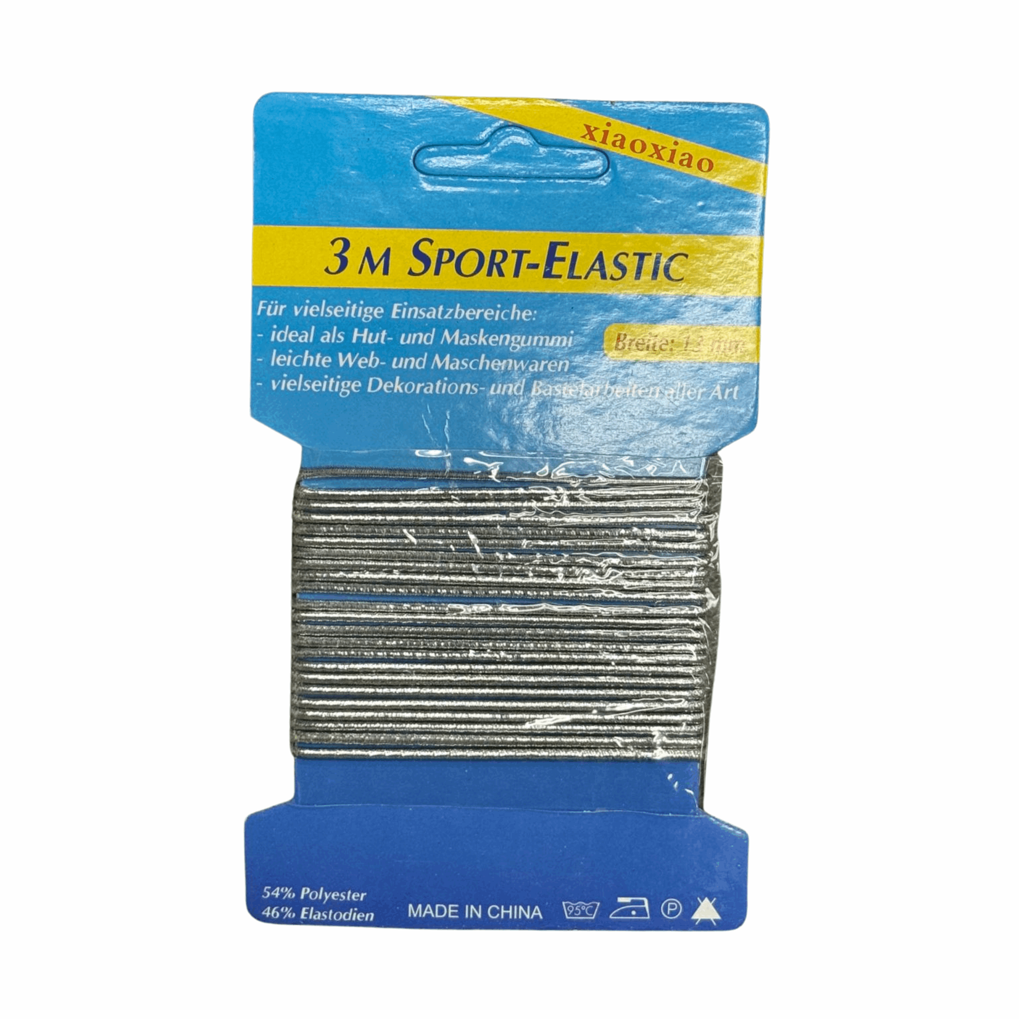 Sport Elastic Band Silver 12/3m