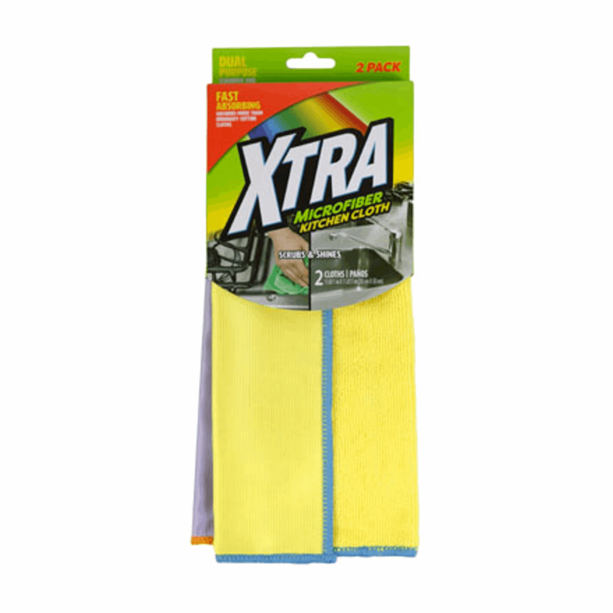 Xtra Microfiber Kitchen Cloth 12/2ct