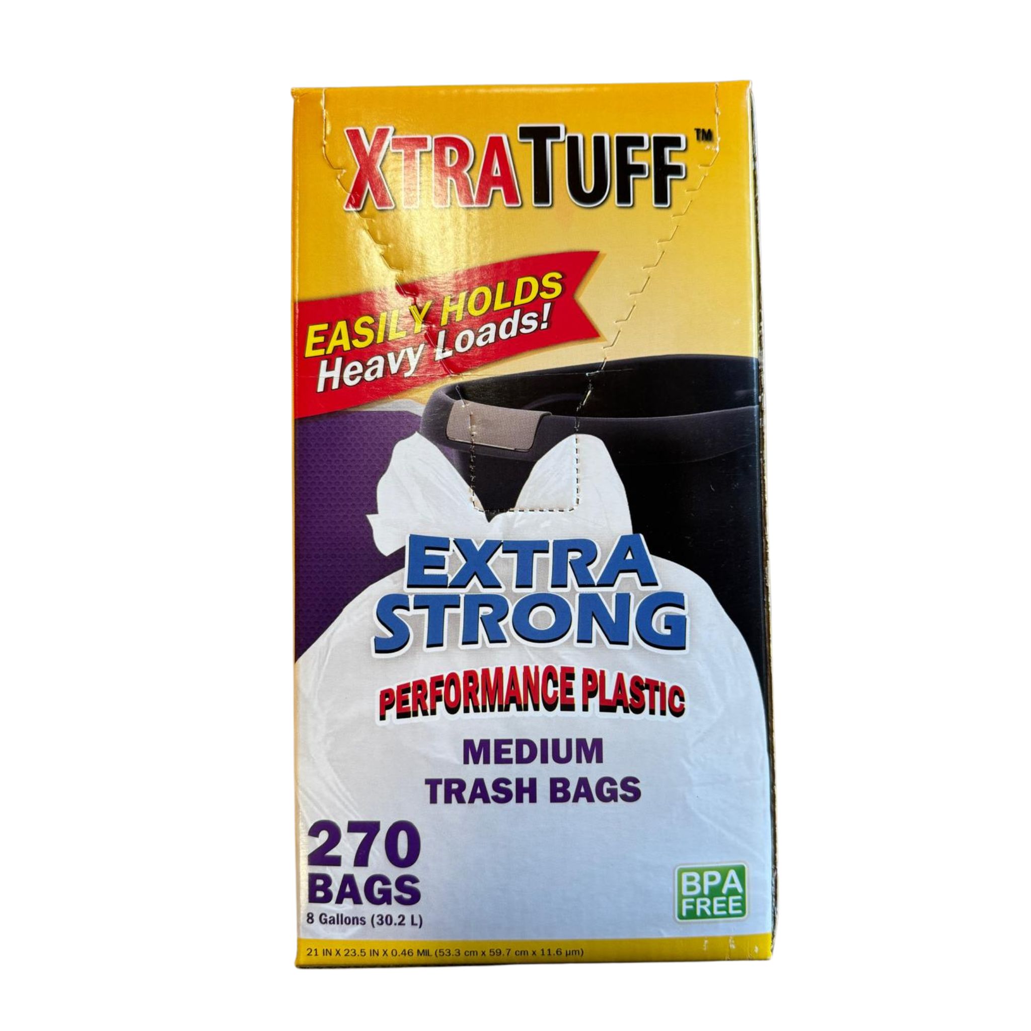 XtraTuff Trash Bags Medium 1/270ct/8 Gal