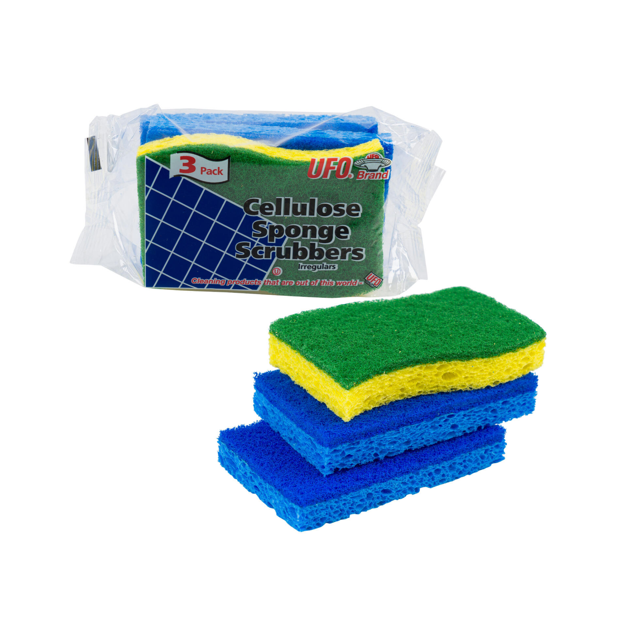 UFO Cellulose Scrubber 12/3ct