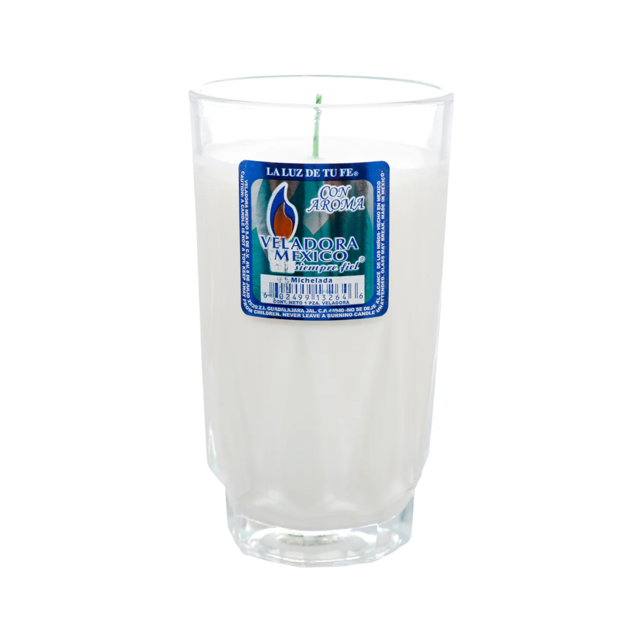 Religious Candle Cup Blanco 12/1ct