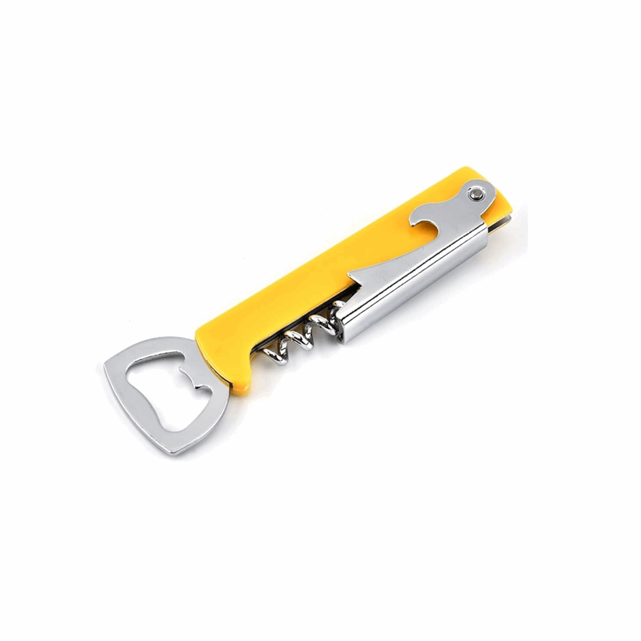 Stainless Steel Corkscrew Yellow 12/1ct