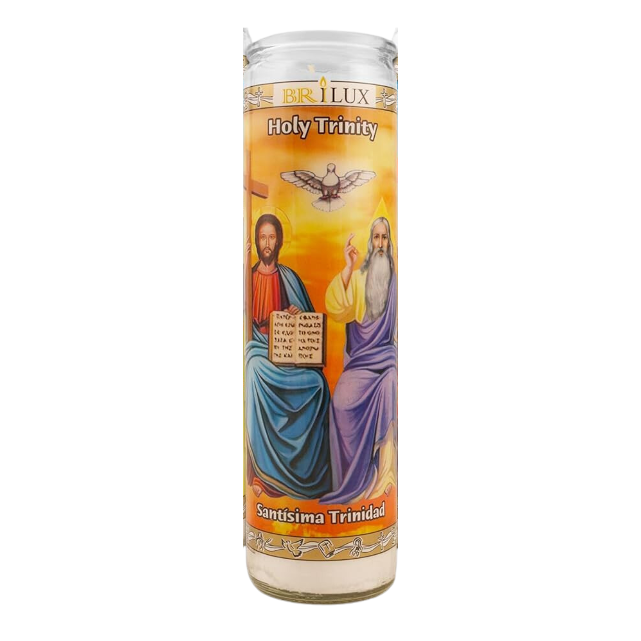 Religious Candle Santisima Trinidad 12/1ct