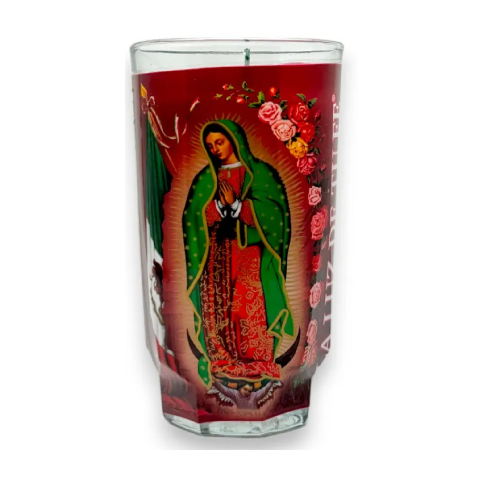 Religious Candle Cup Virgen De Guadalupe 12/1ct