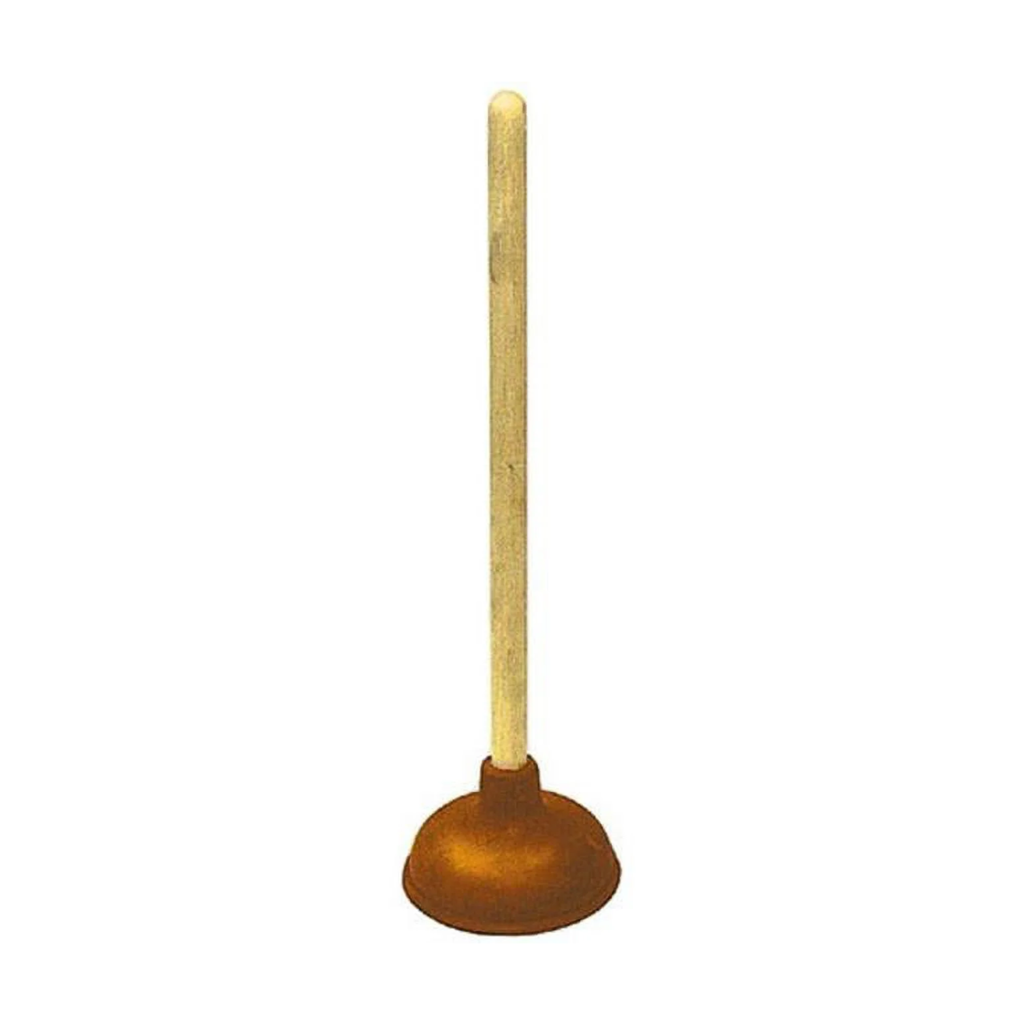 FamilyMaid Toilet Plunger Wood Handle 7" 12/1ct