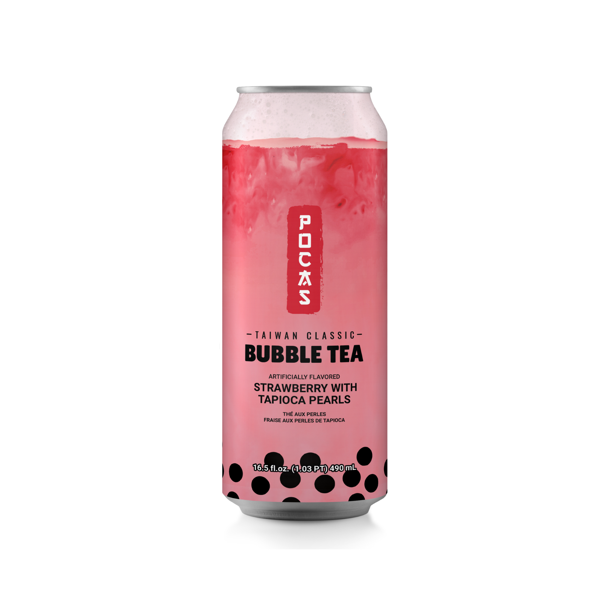 Bubble Tea Strawberry 24/16.5oz +1.20CRV