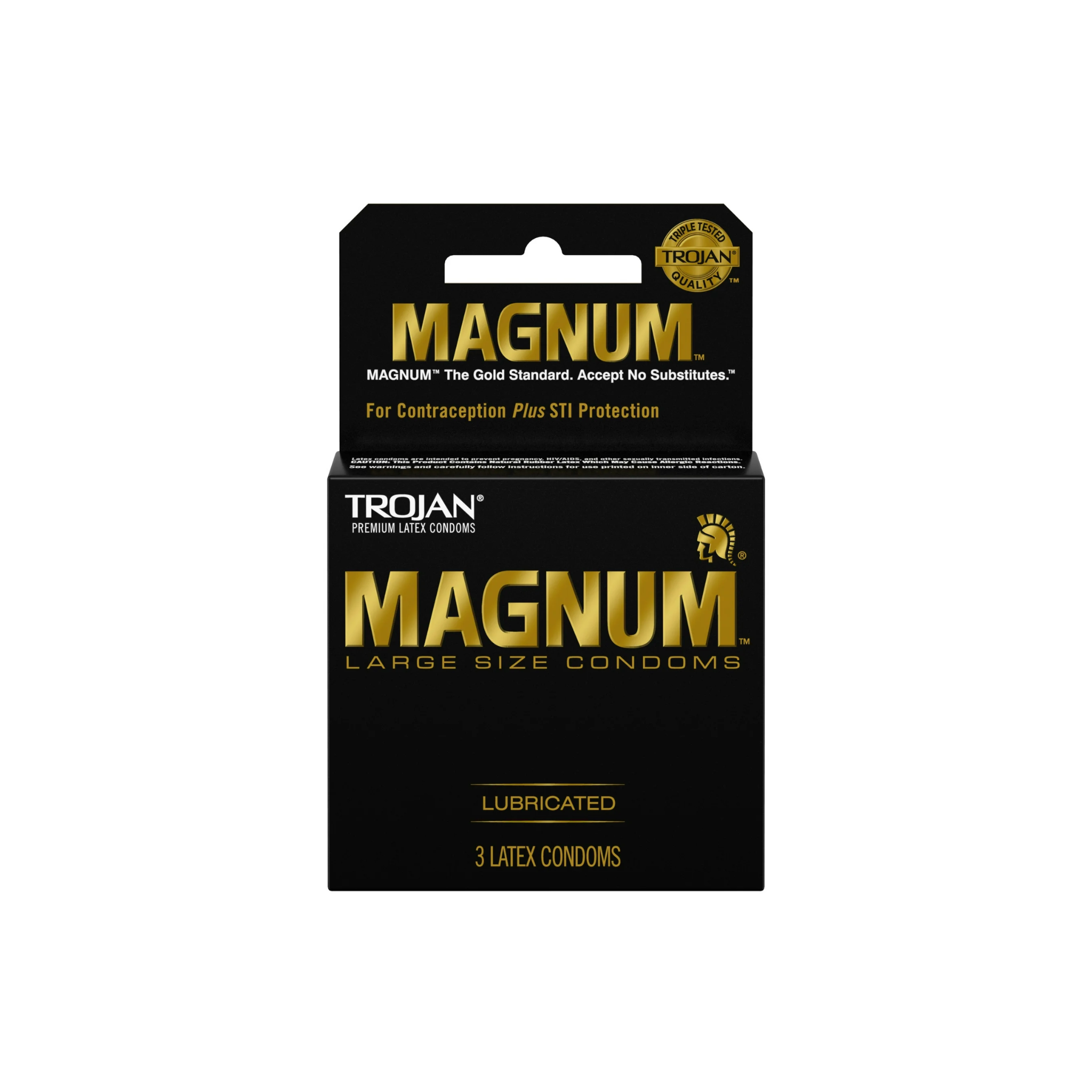 Trojan Magnum Lubricated Condom 6/3ct