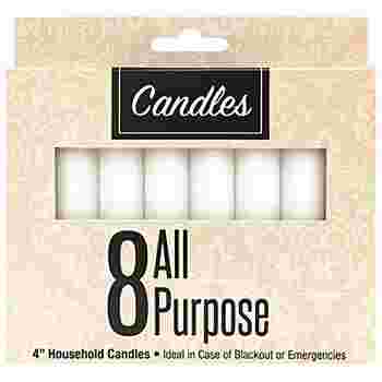 Household Candles 4" 12/8ct
