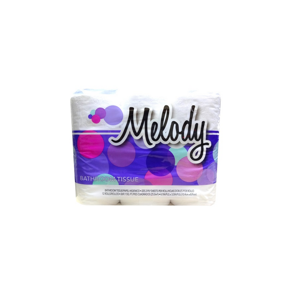 Melody Bathroom Tissue 4/12ct