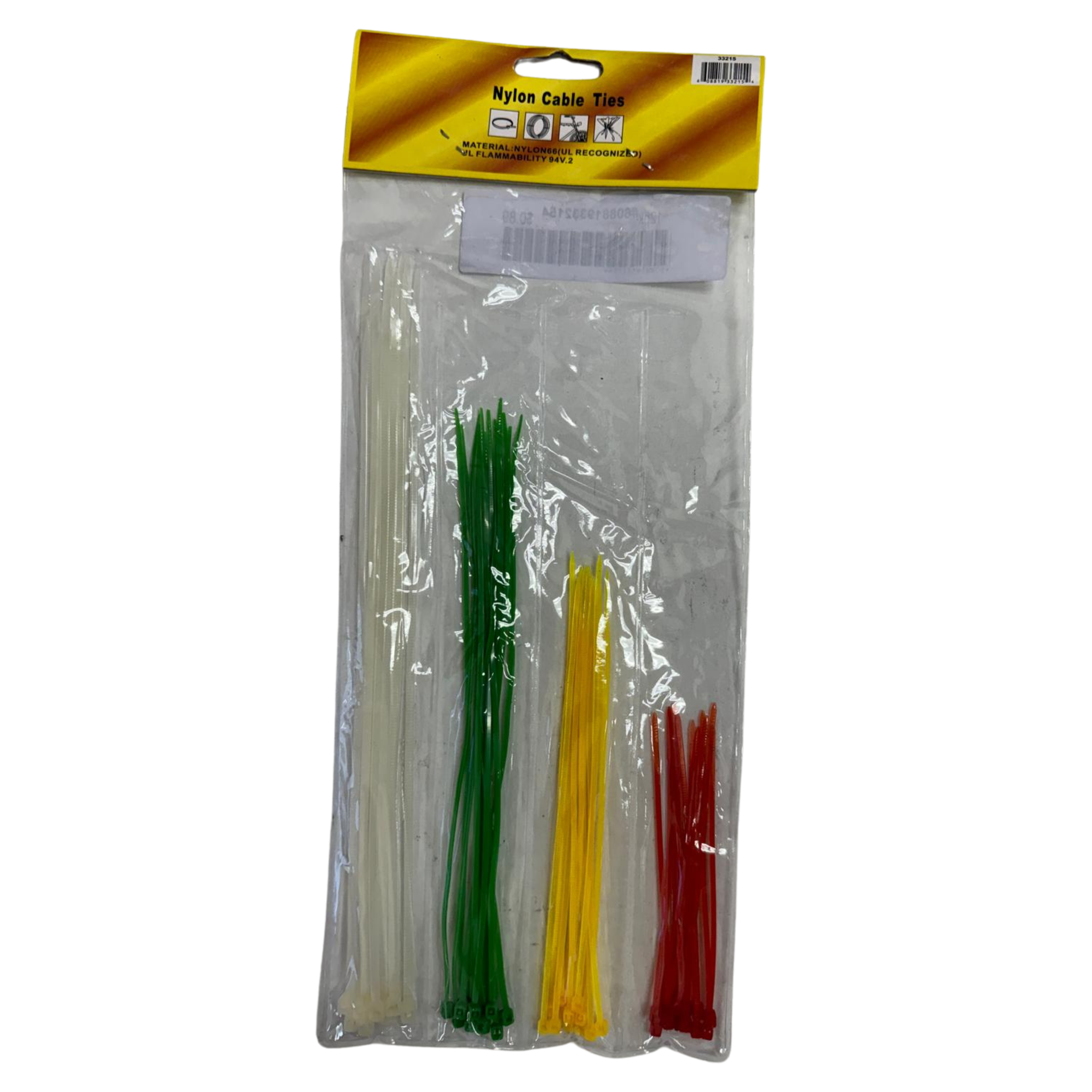 Nylon Cable Tie 4-Color 12/40ct