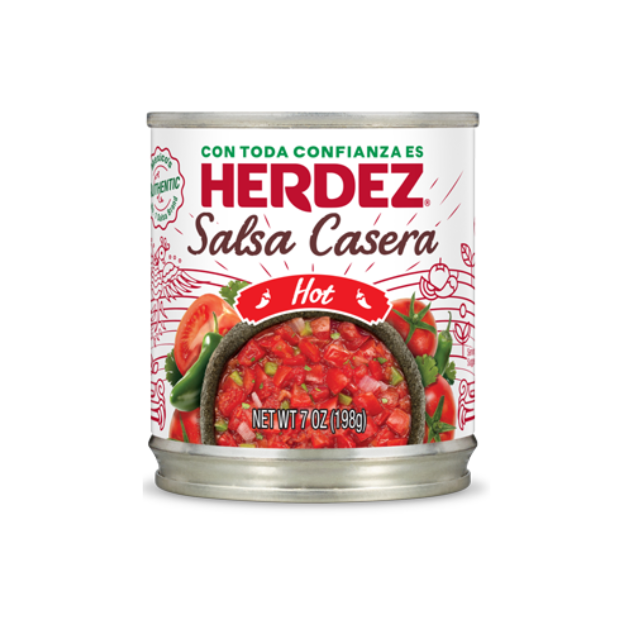 Herdez Salsa Casera Hot 12/7oz