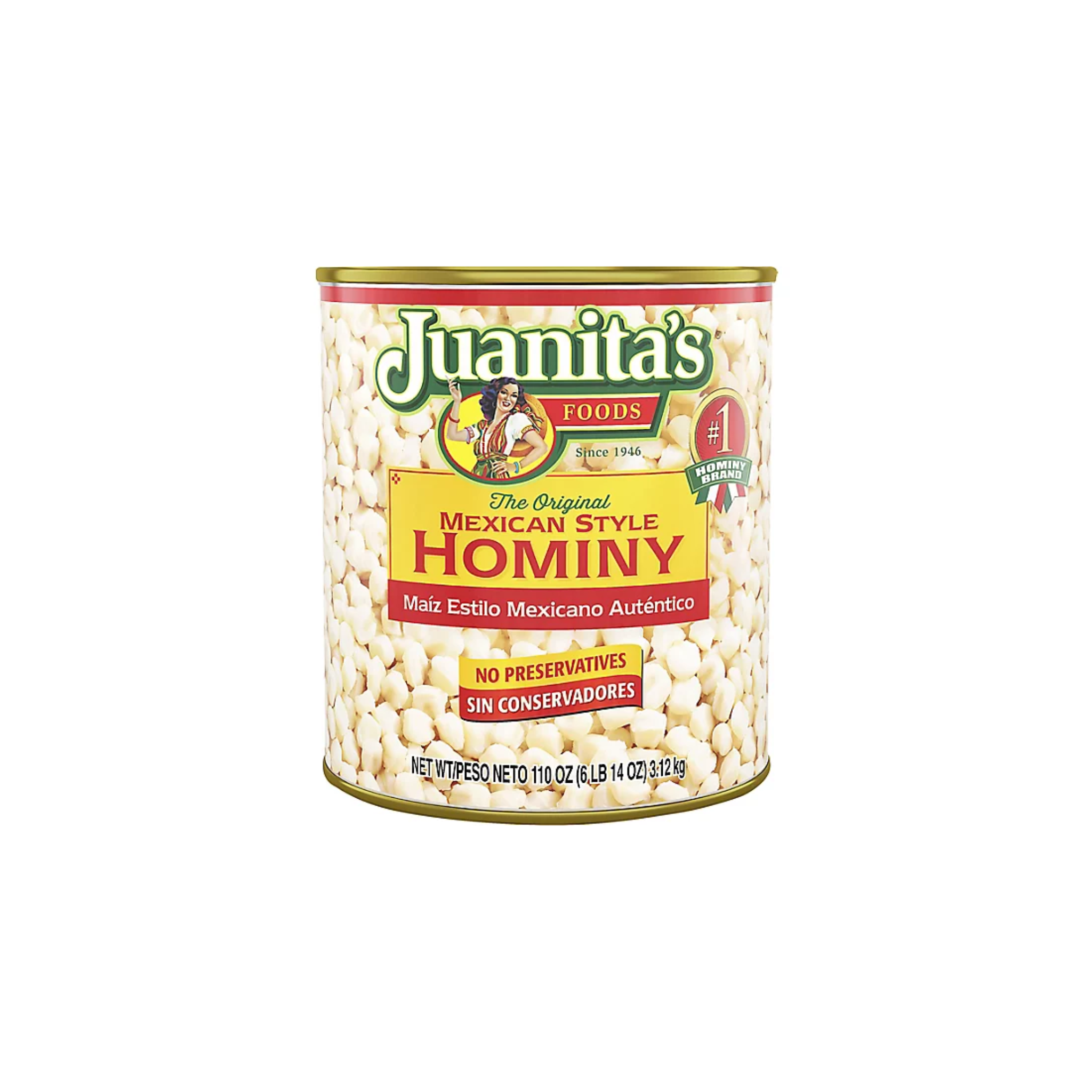Juanita's Hominy 6/6Lb