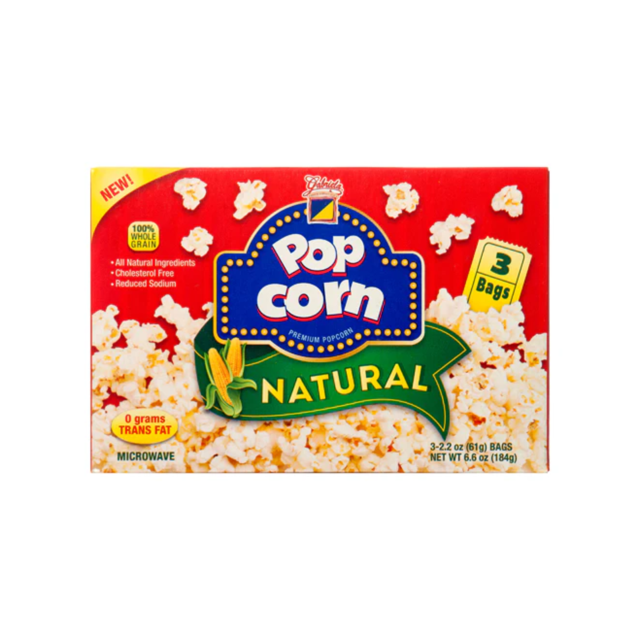 Gabriela PopCorn Natural 12/2.2oz