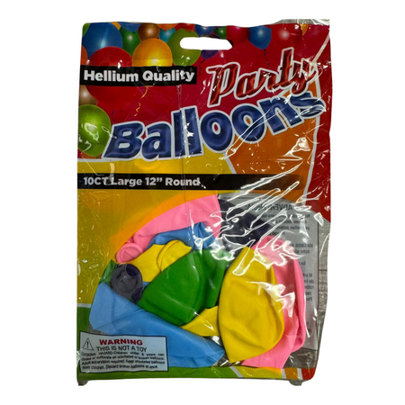 Balloons Assorted 12/10ct