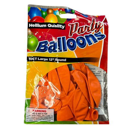 Balloons Orange 12/10ct
