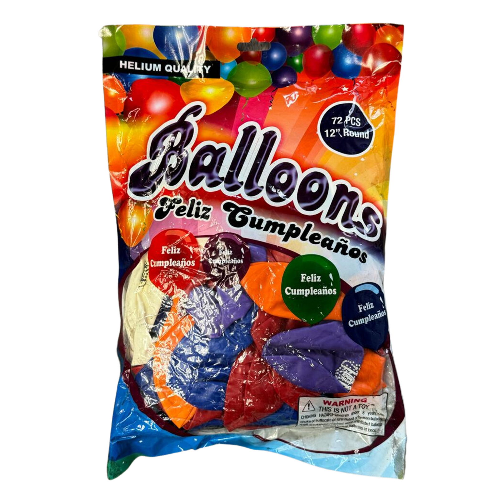 Balloons Feliz Cumpleanos 3/72ct