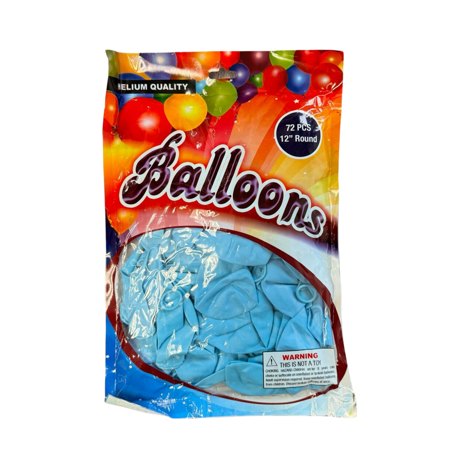 Balloons Light Blue 3/72ct