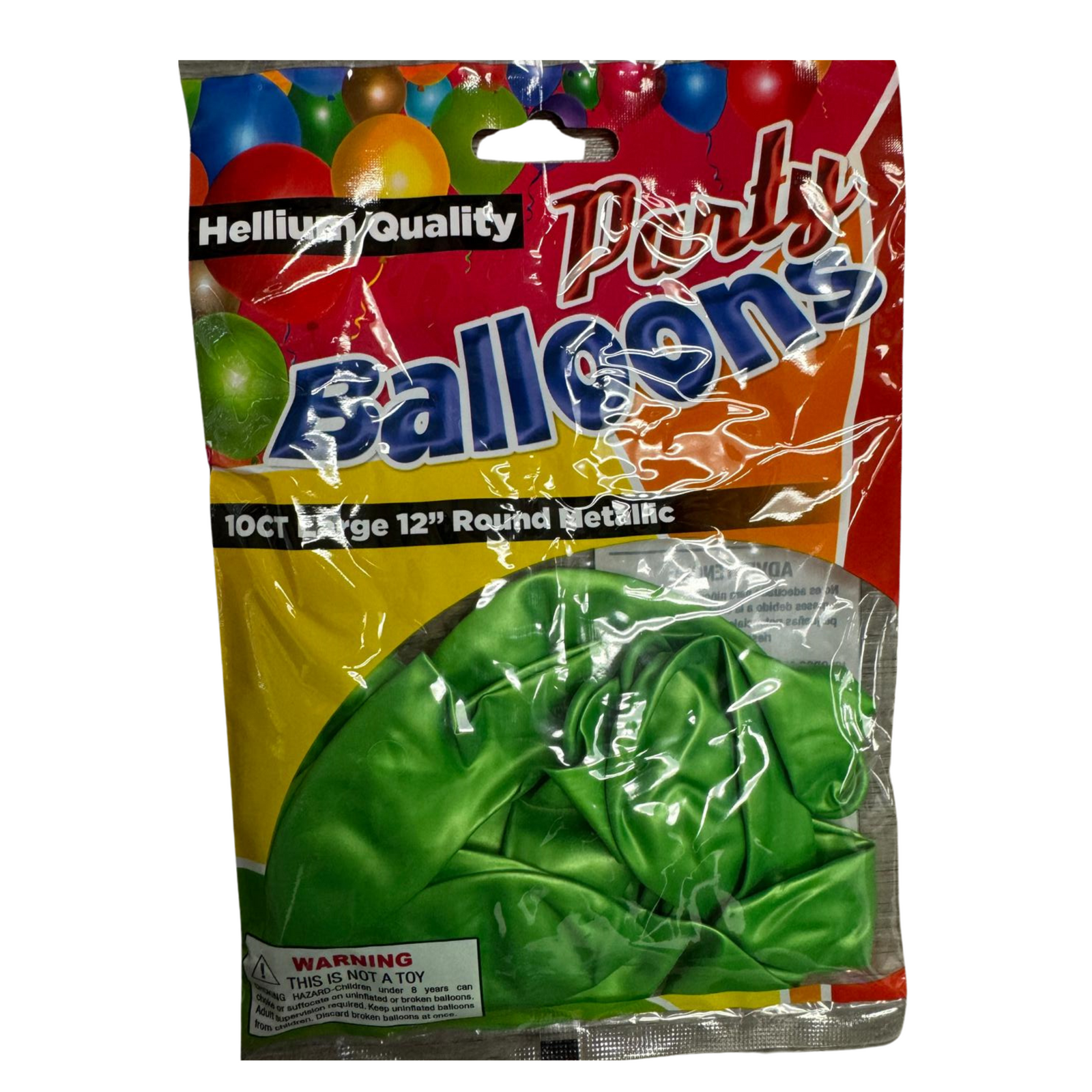 Balloons Green Metallic 12/10ct