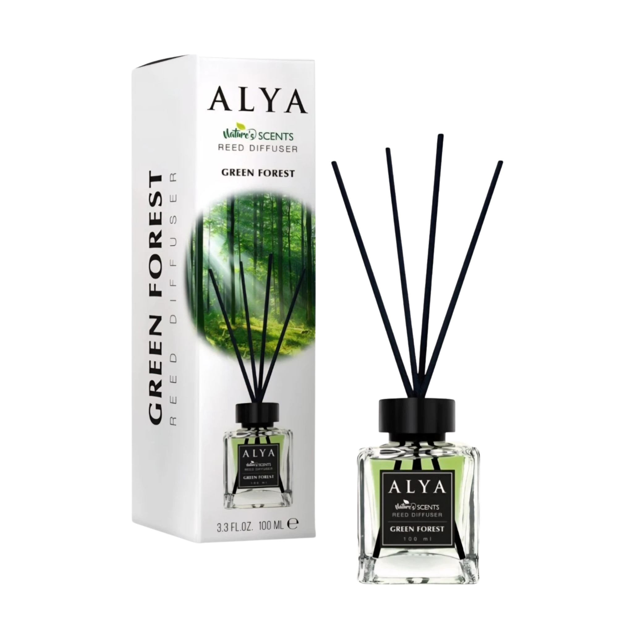 ALYA Reed Diffuser Green Forest 12/3.3oz